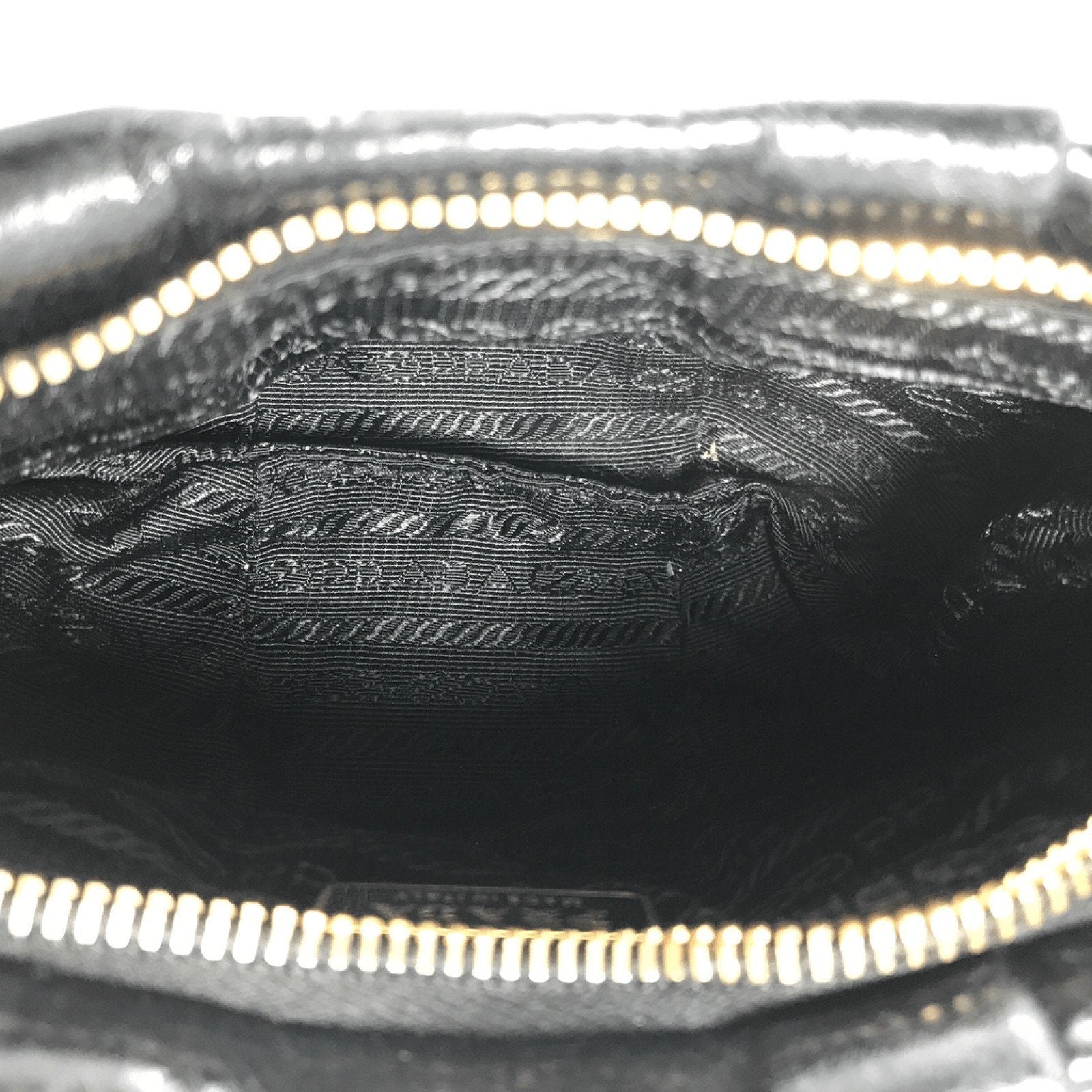 Prada Shine Vitello Rosso Wristlet Handbag Travel Bag