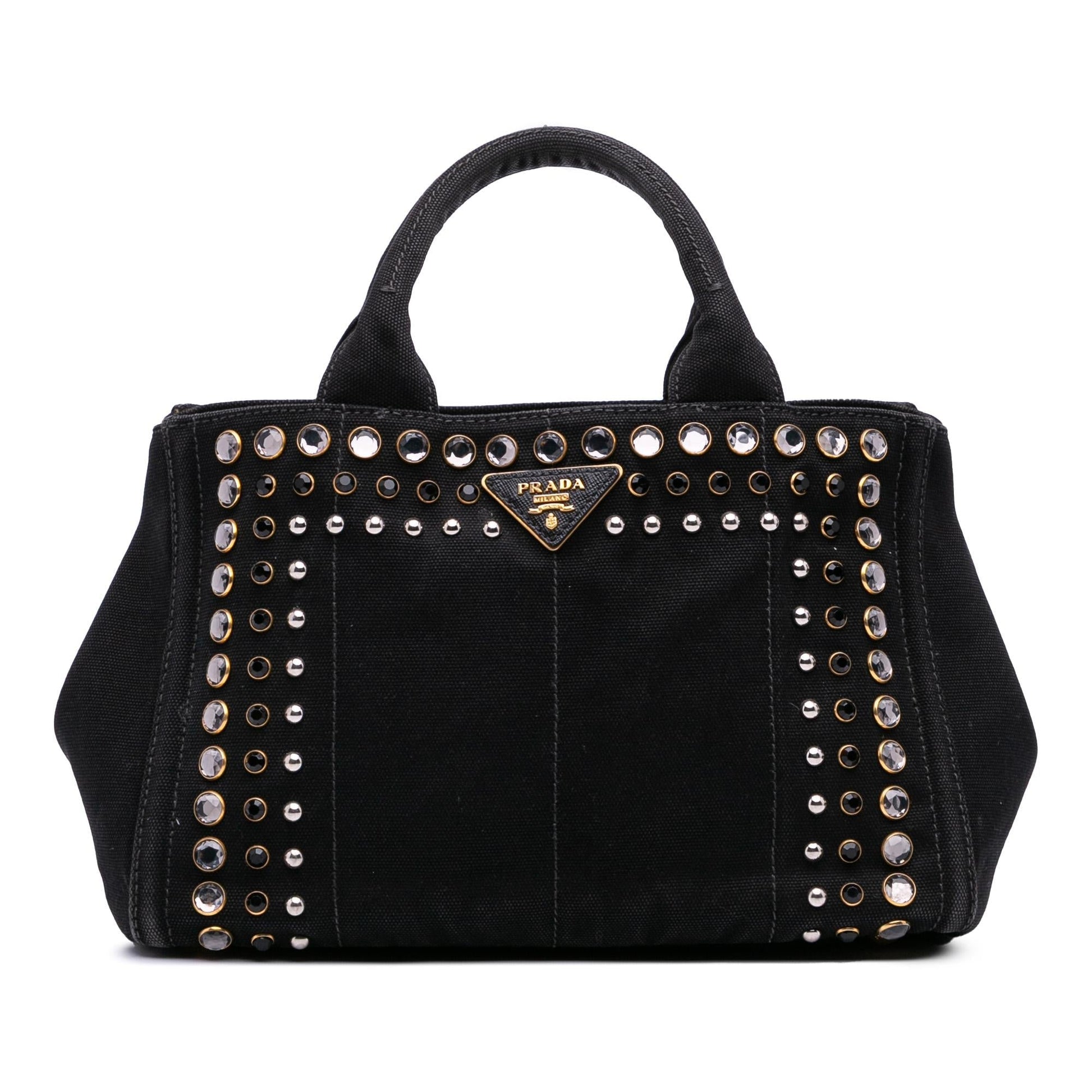 Prada Canapa Bijoux Satchel Canvas Small Satchel Bag Bijoux Satchel 1