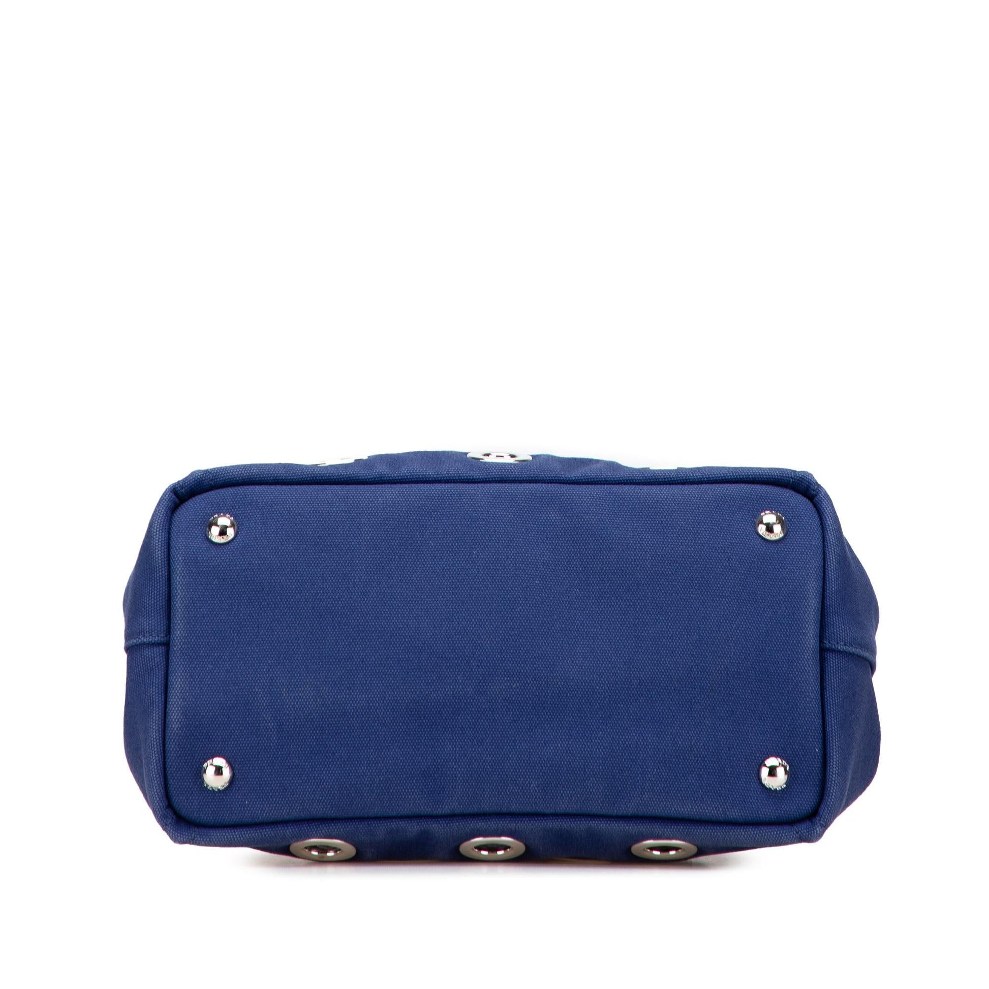 Prada Canapa Grommet Satchel Canvas Small Satchel Bag Grommet Satchel 2