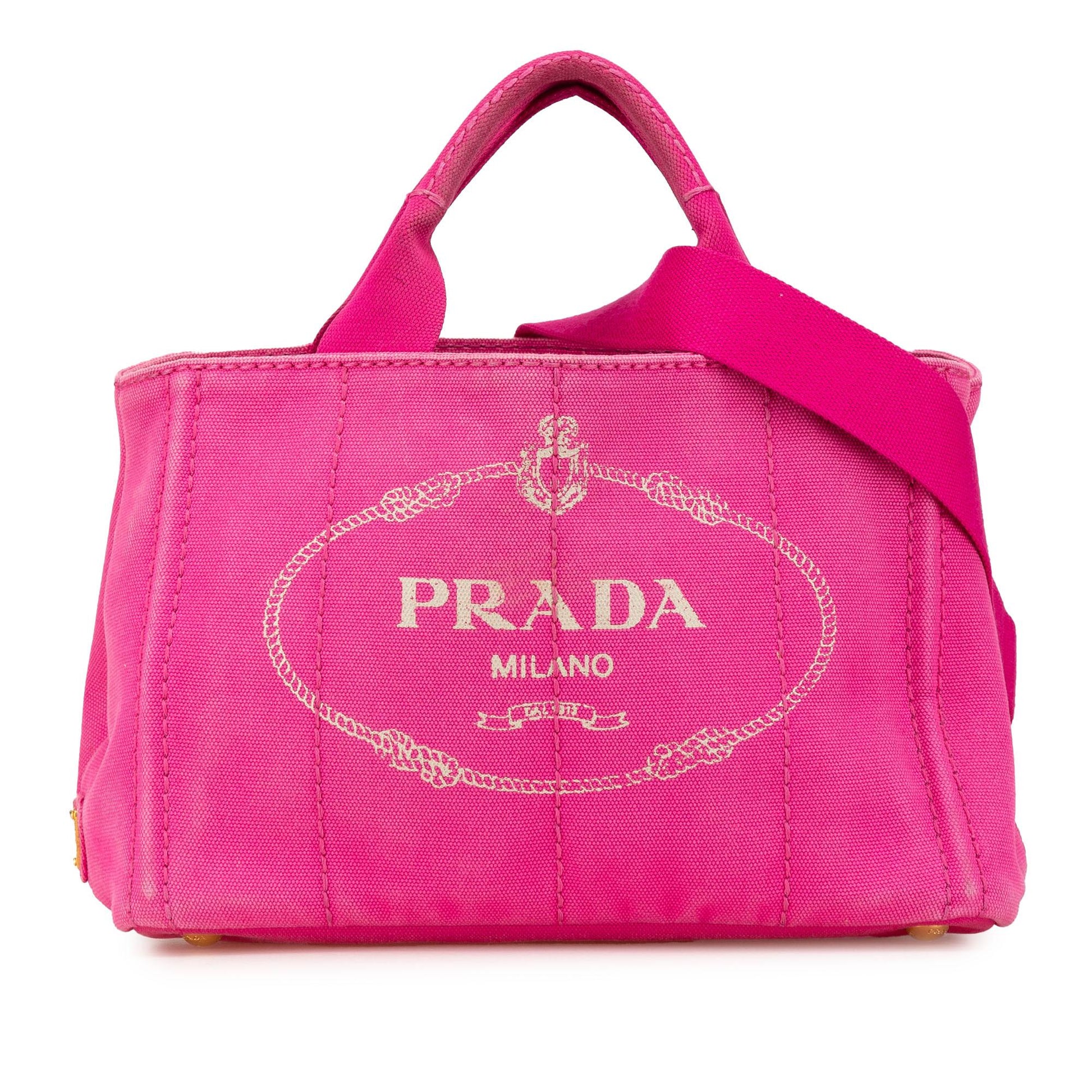 Prada Canapa Satchel Canvas Small Logo Satchel Bag Logo Satchel 2