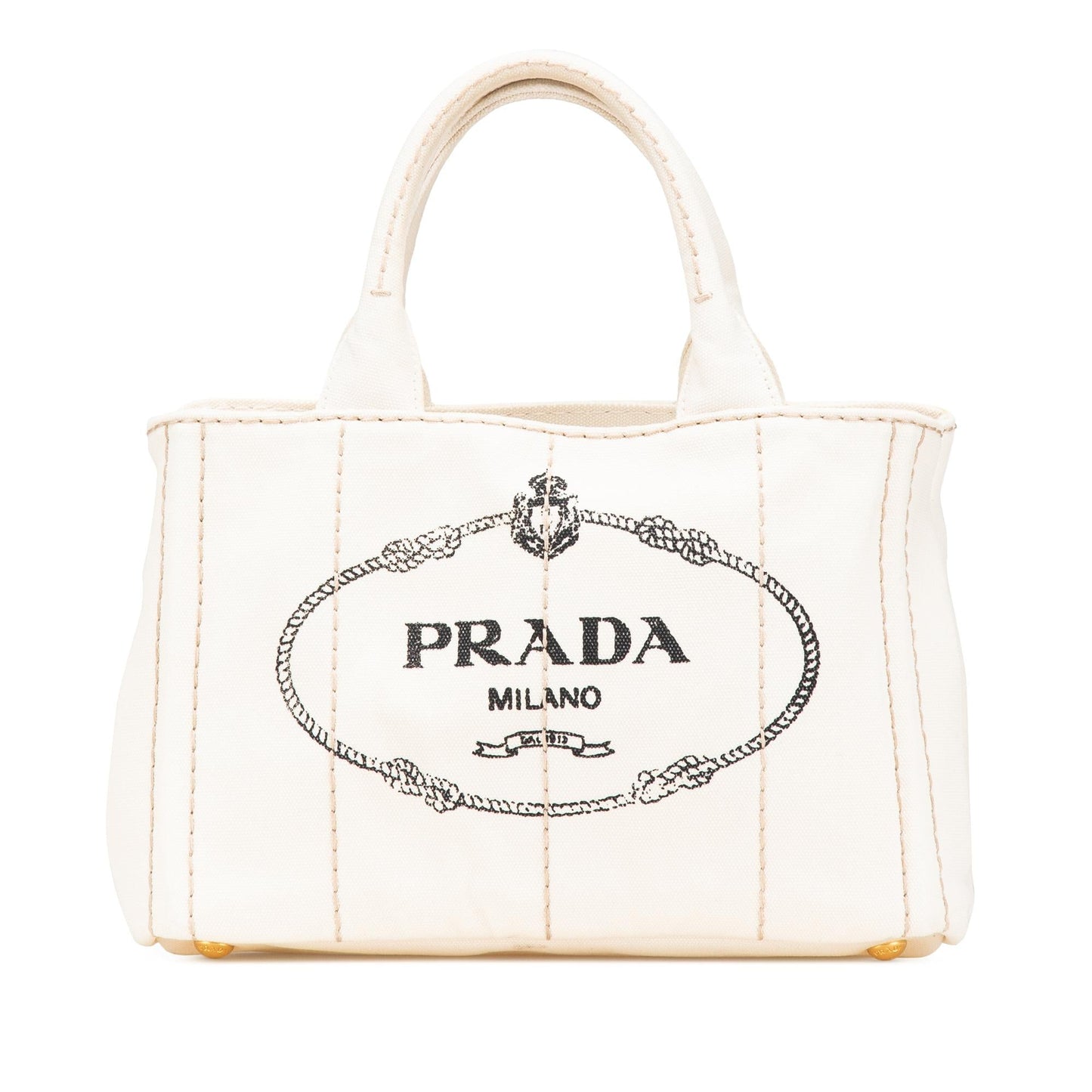 Prada Canapa Satchel Canvas Small Logo Satchel Bag Logo Satchel 3