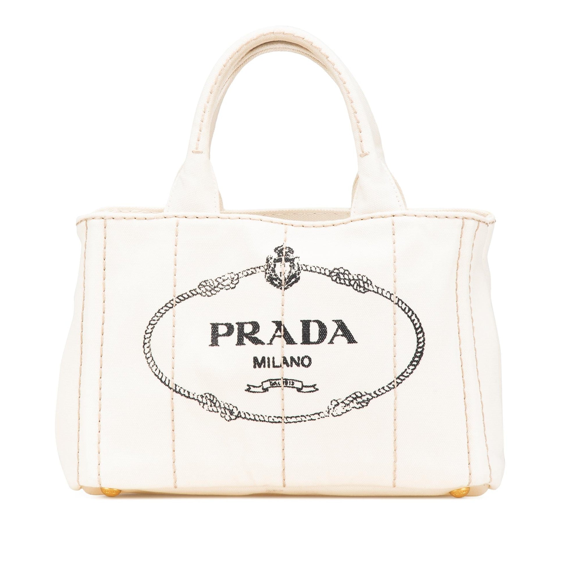 Prada Canapa Satchel Canvas Small Logo Satchel Bag Logo Satchel 3