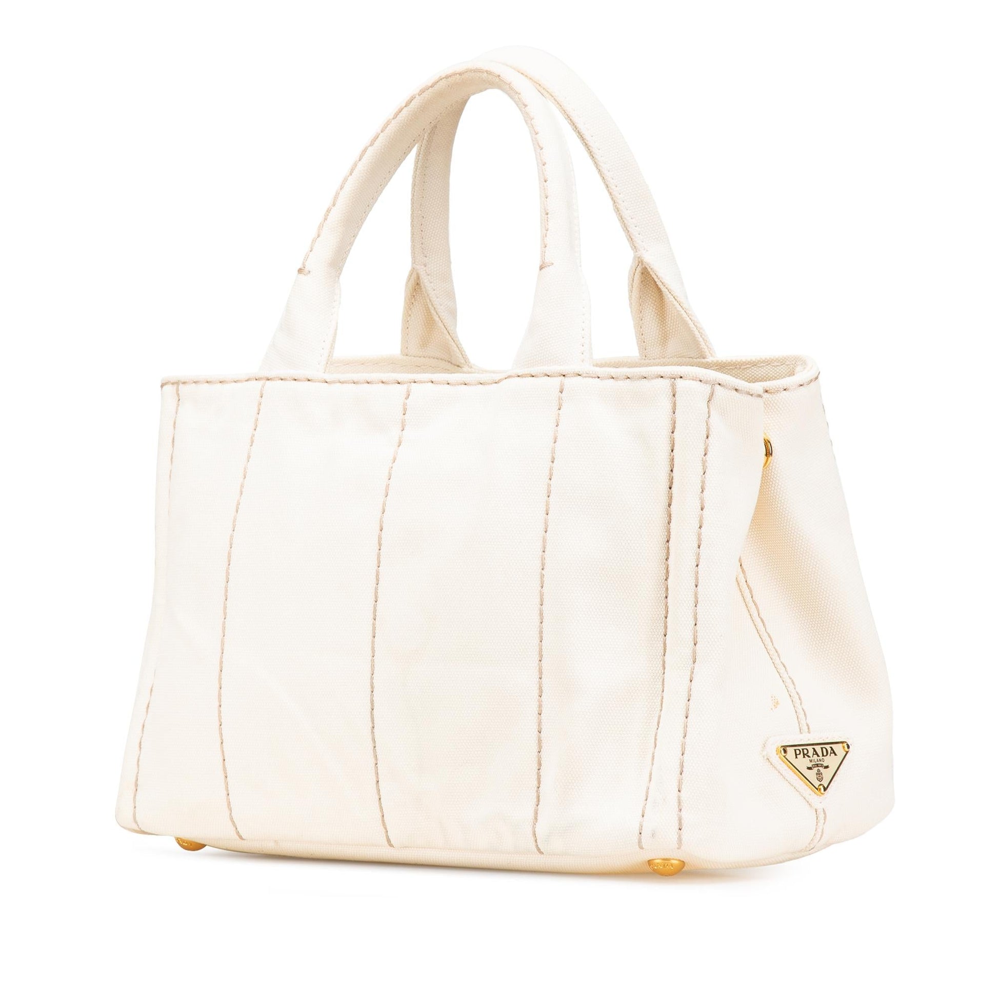 Prada Canapa Satchel Canvas Small Logo Satchel Bag Logo Satchel 3
