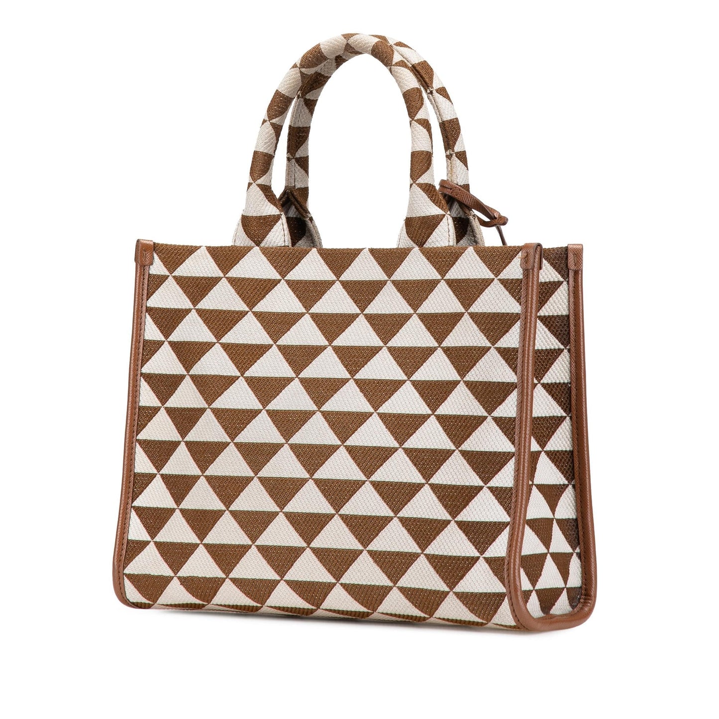 Prada Symbole Triangolo Satchel Canvas Small Satchel Bag