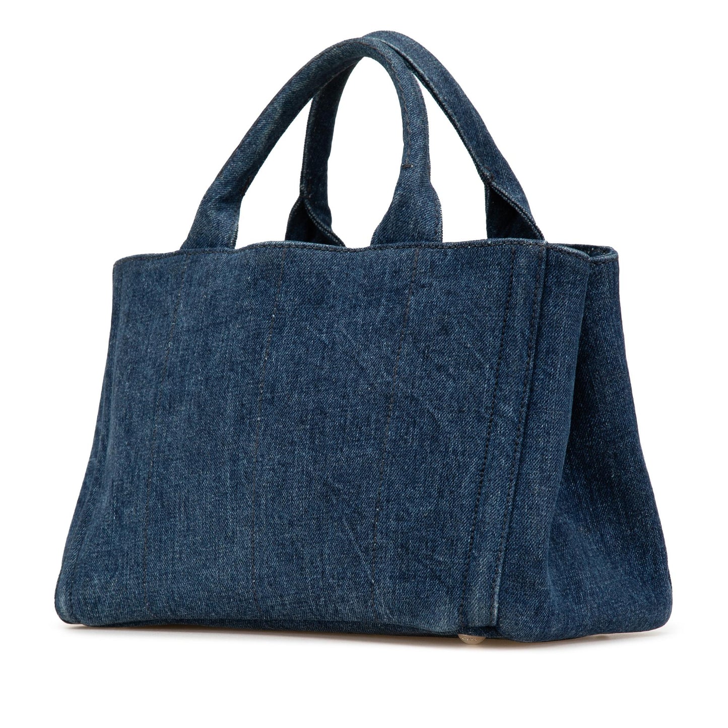 Prada Canapa Bijoux Satchel Denim Small Satchel Bag