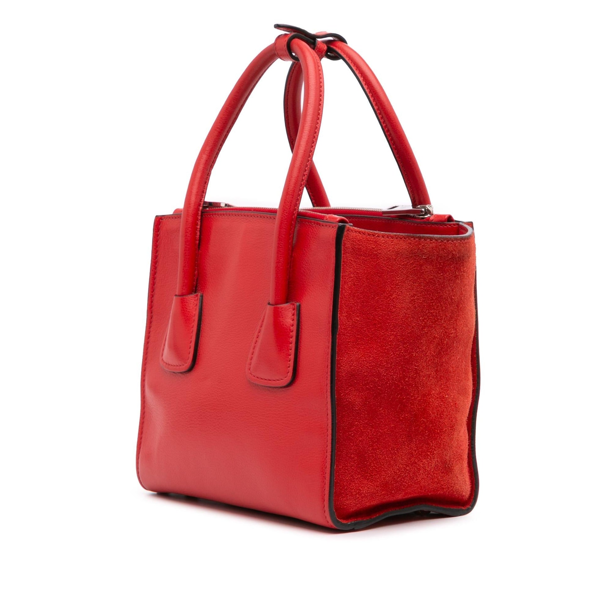 Prada Glace Calf Twin Pocket Satchel Small Satchel Bag