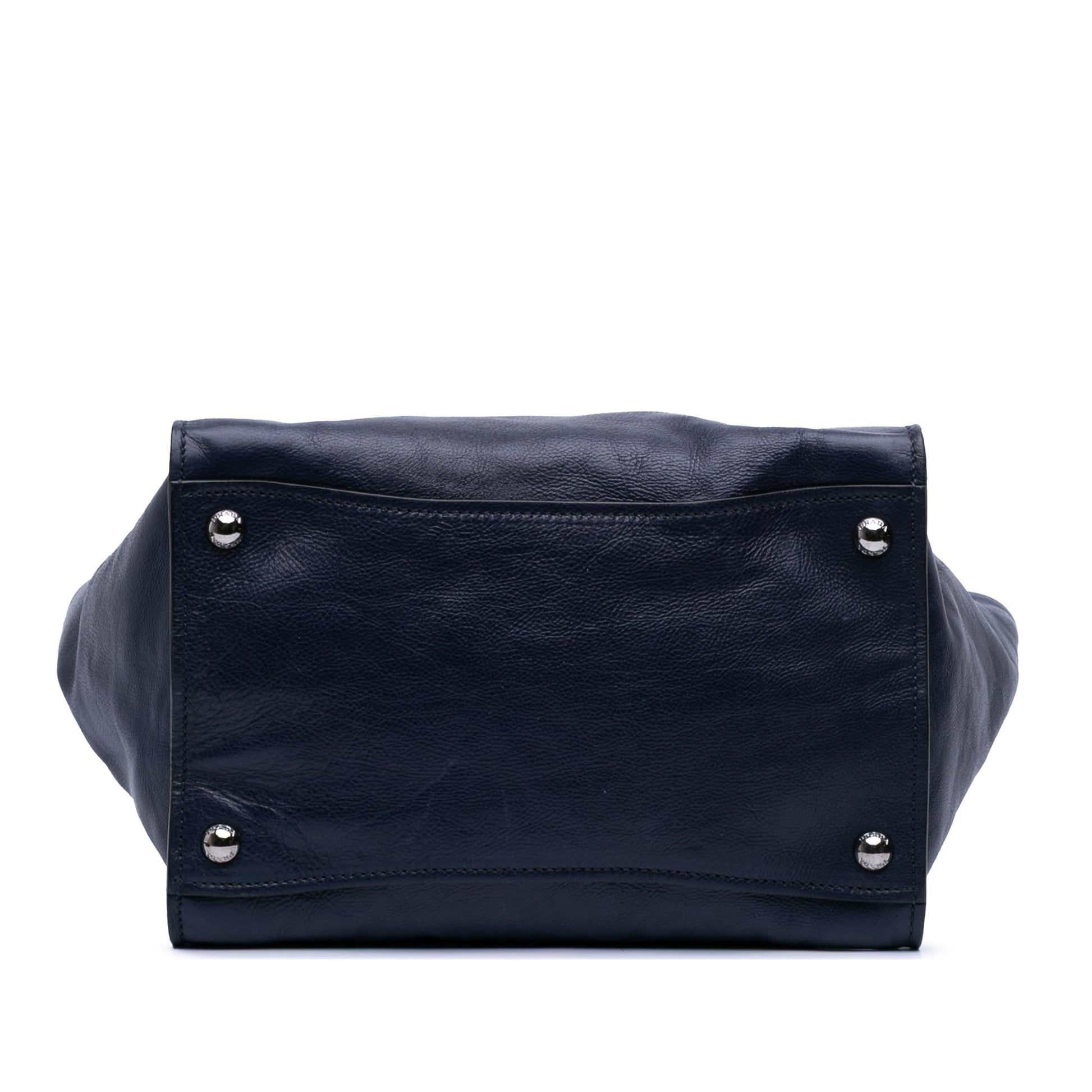Prada Glace Calf Twin Pocket Satchel Small Satchel Bag Pocket Satchel 1