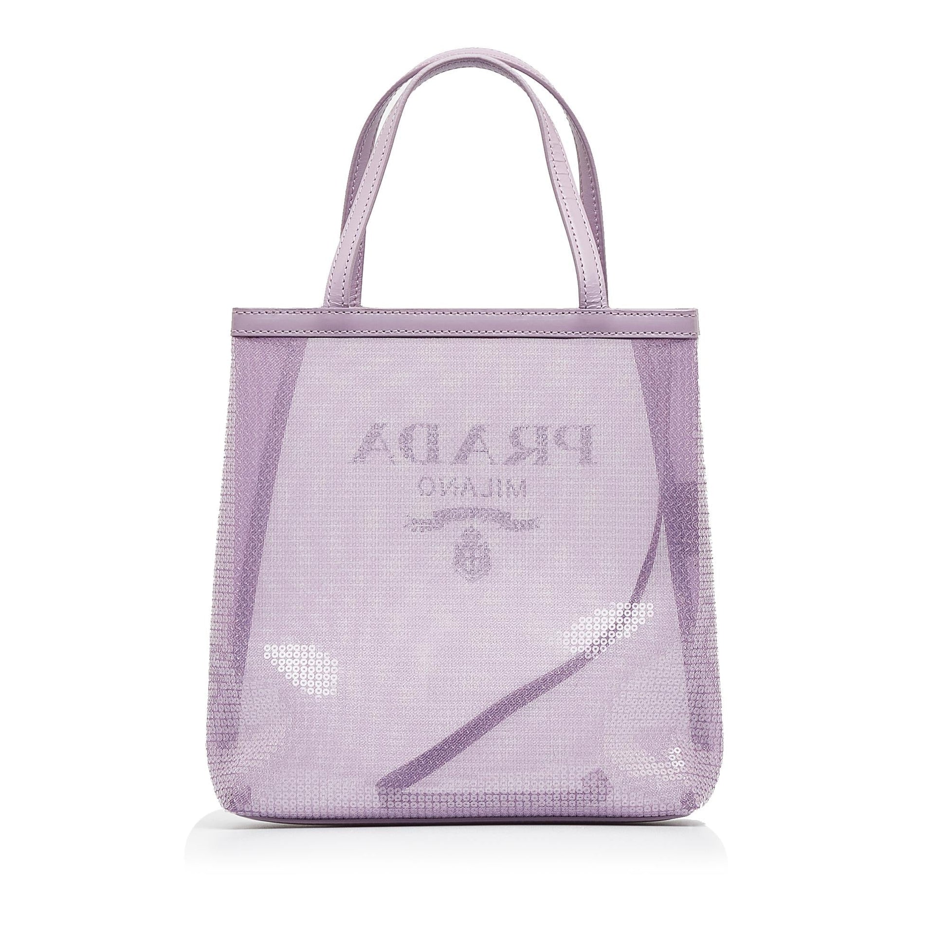 Prada Rete Paillettes Tote Shg Stpfny Small Tote Bag