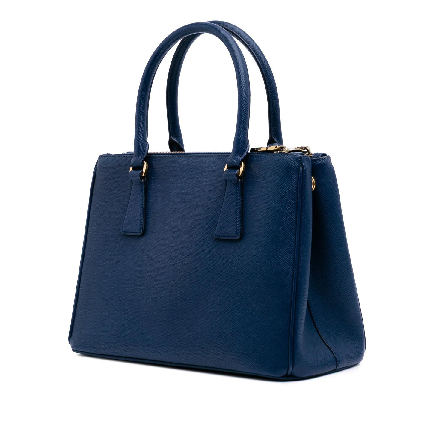 Prada Lux Galleria Double Satchel Saffiano Small Zip Satchel Bag