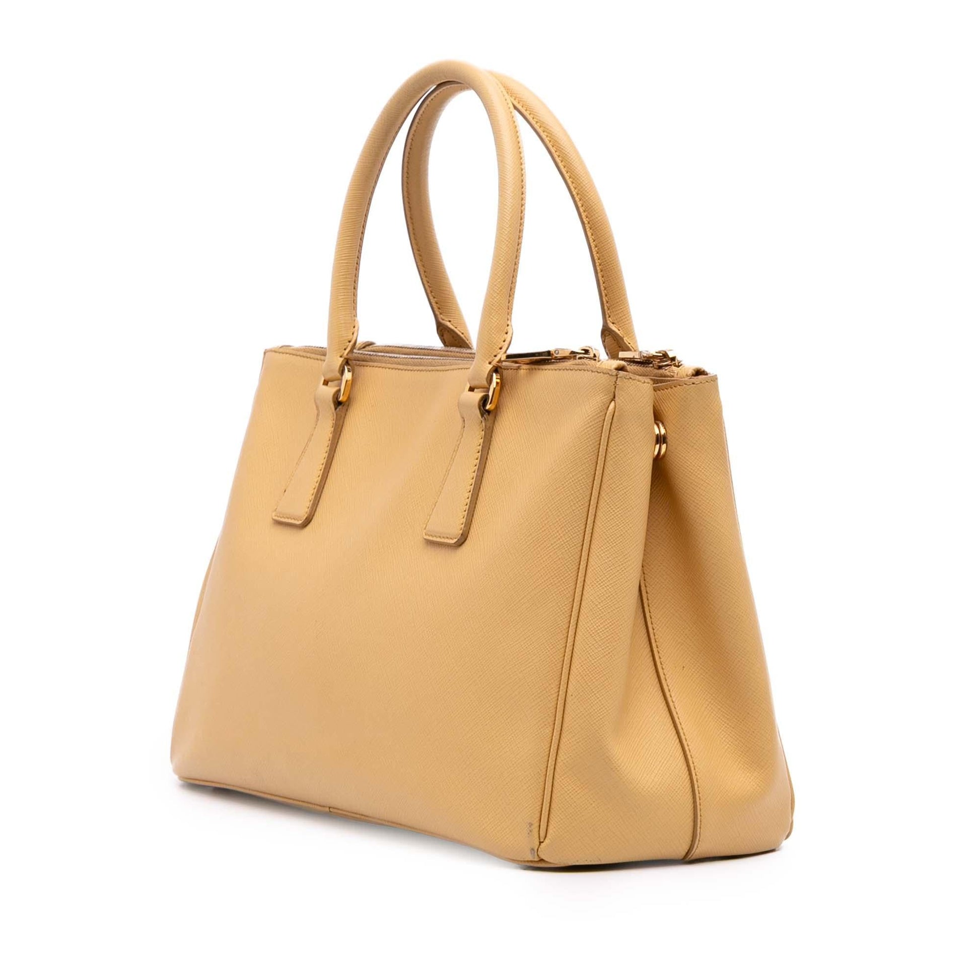 Prada Lux Galleria Double Satchel Saffiano Small Zip Satchel Bag Zip Satchel 2