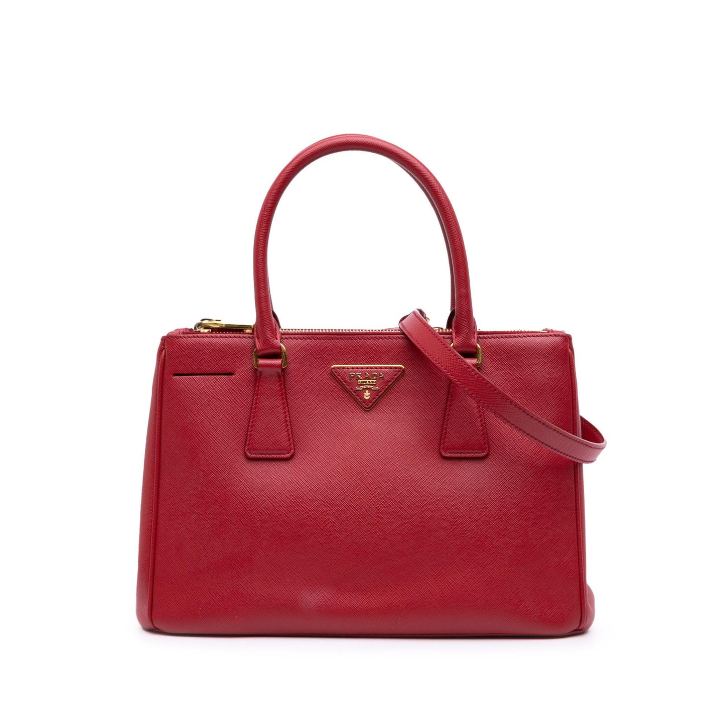 Prada Lux Galleria Double Satchel Saffiano Small Zip Satchel Bag Zip Satchel 3