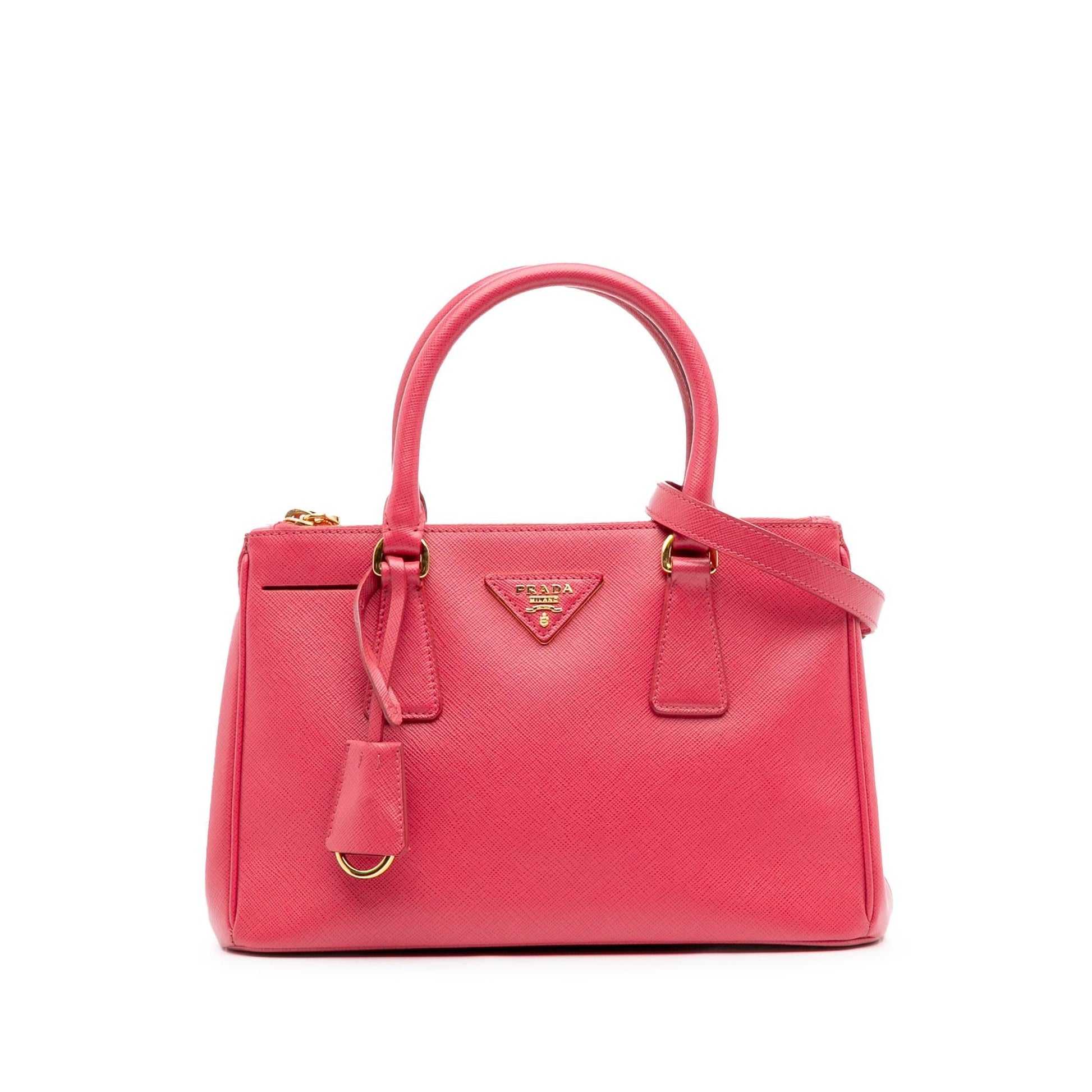 Prada Lux Galleria Double Satchel Saffiano Small Zip Satchel Bag Zip Satchel 7