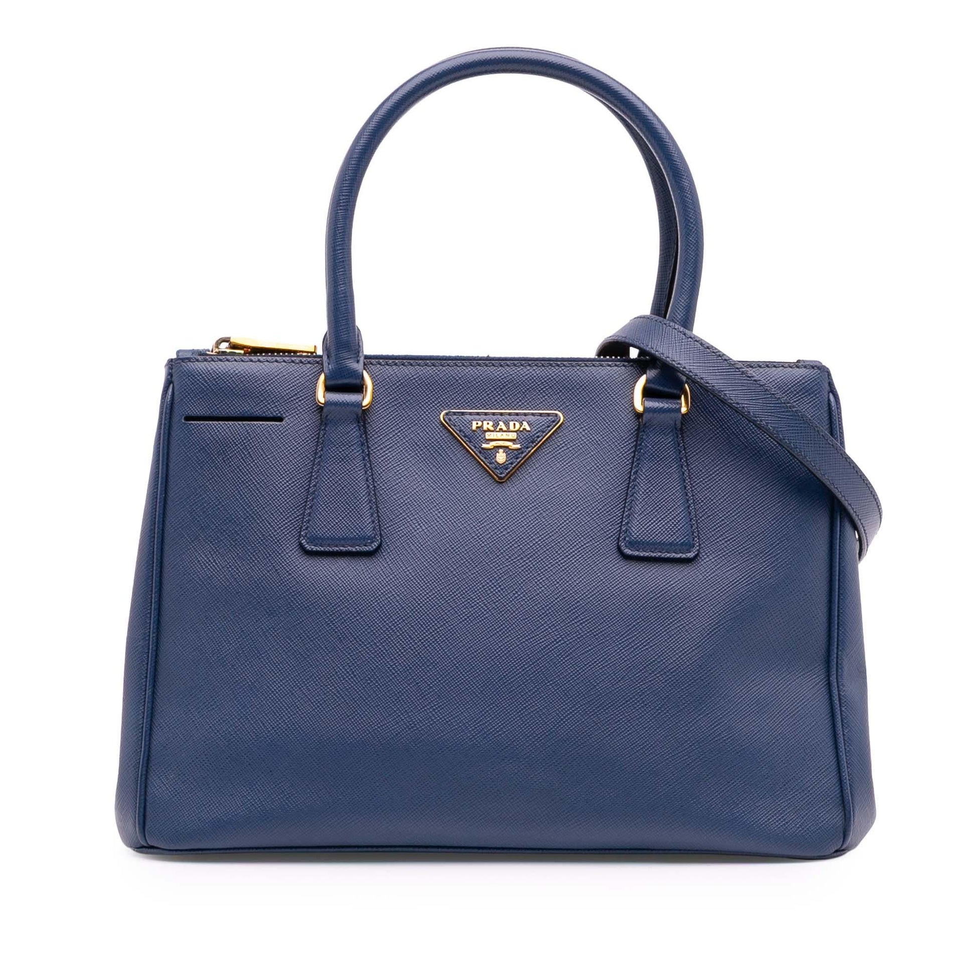 Prada Lux Galleria Double Satchel Saffiano Small Zip Satchel Bag Zip Satchel 6