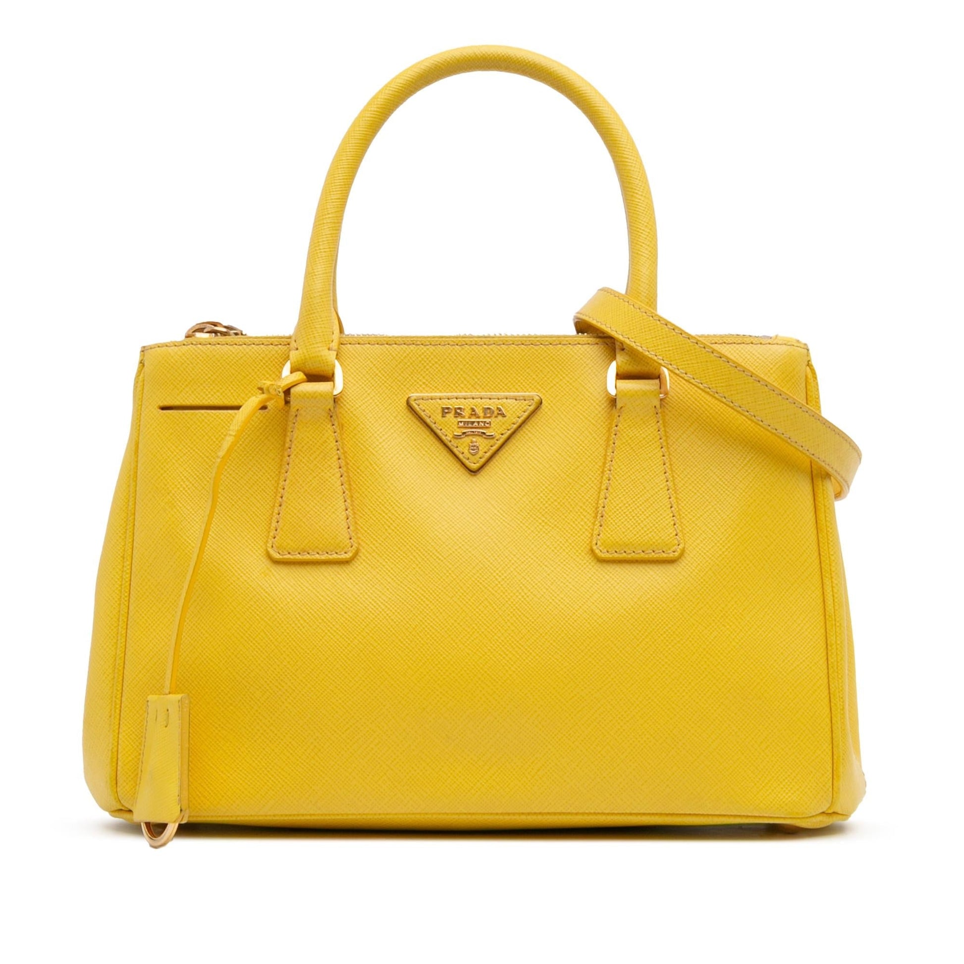 Prada Lux Galleria Double Satchel Saffiano Small Zip Satchel Bag Zip Satchel 8