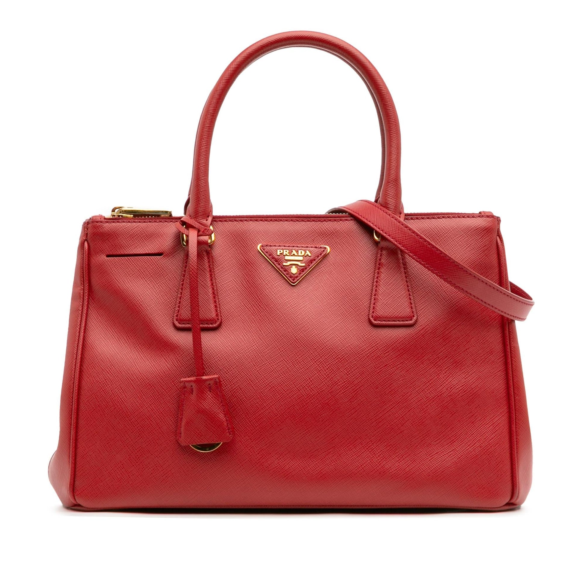 Prada Lux Galleria Double Satchel Saffiano Small Zip Satchel Bag Zip Satchel 9