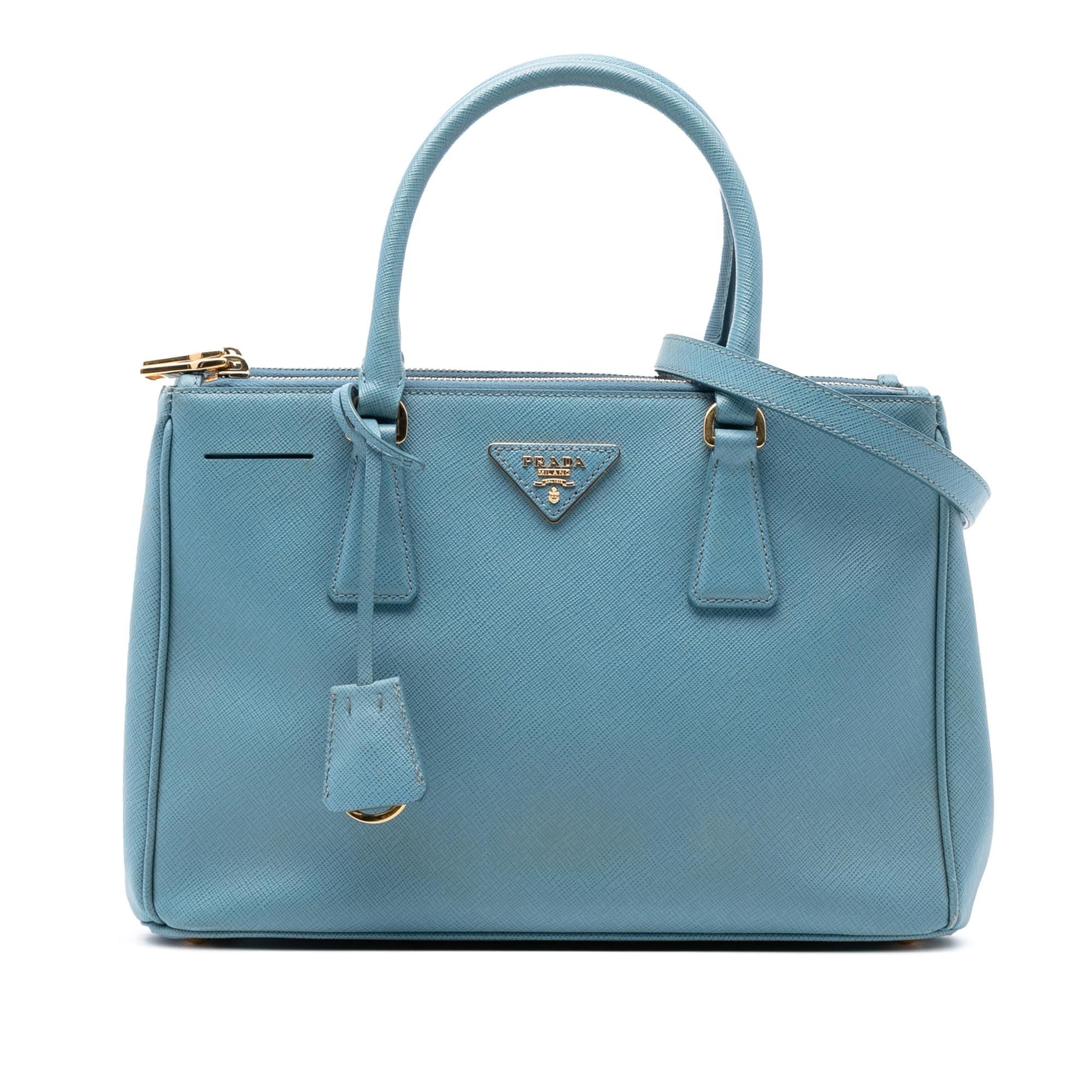 Prada Lux Galleria Double Satchel Saffiano Small Zip Satchel Bag Zip Satchel 13
