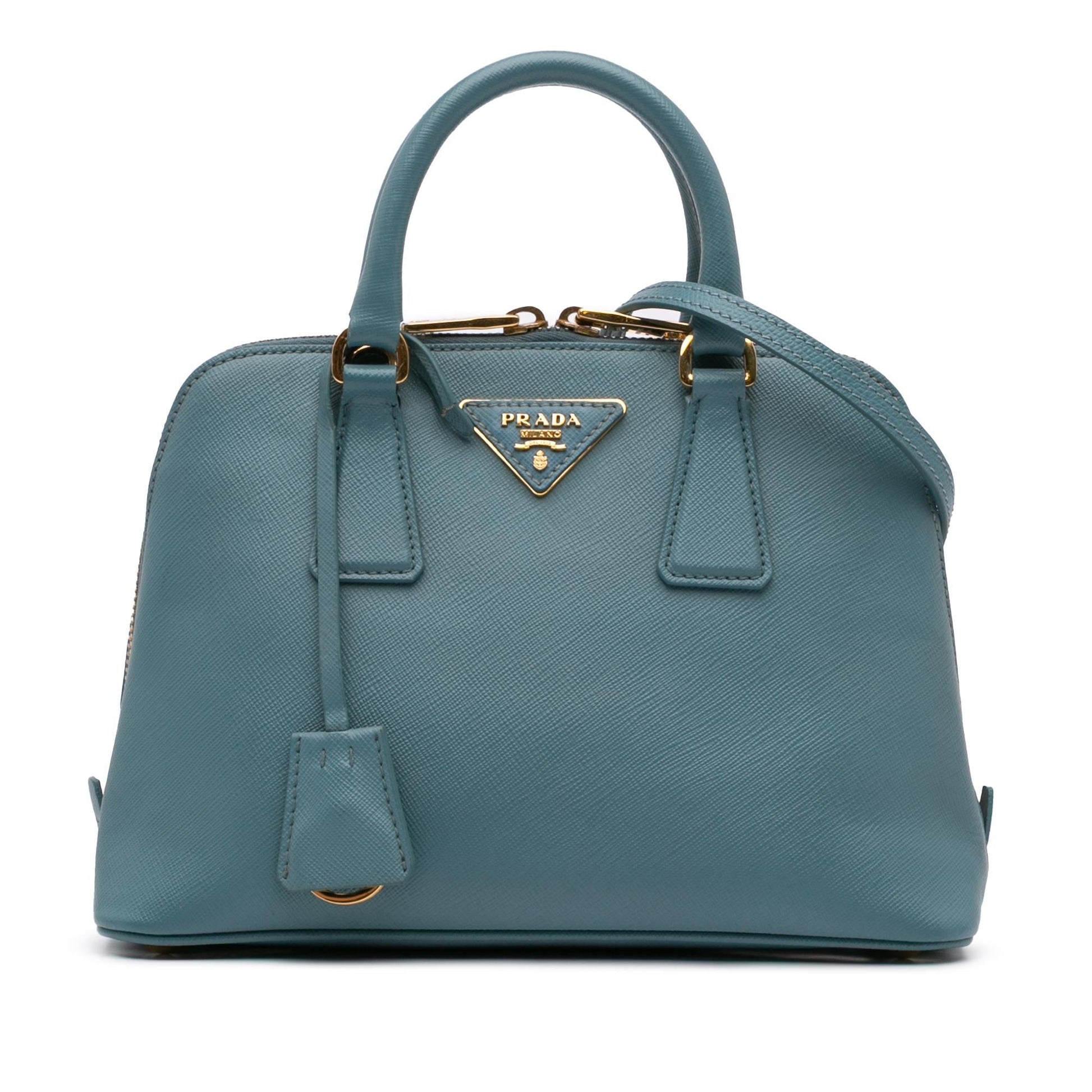 Prada Lux Promenade Satchel Bag Saffiano Small