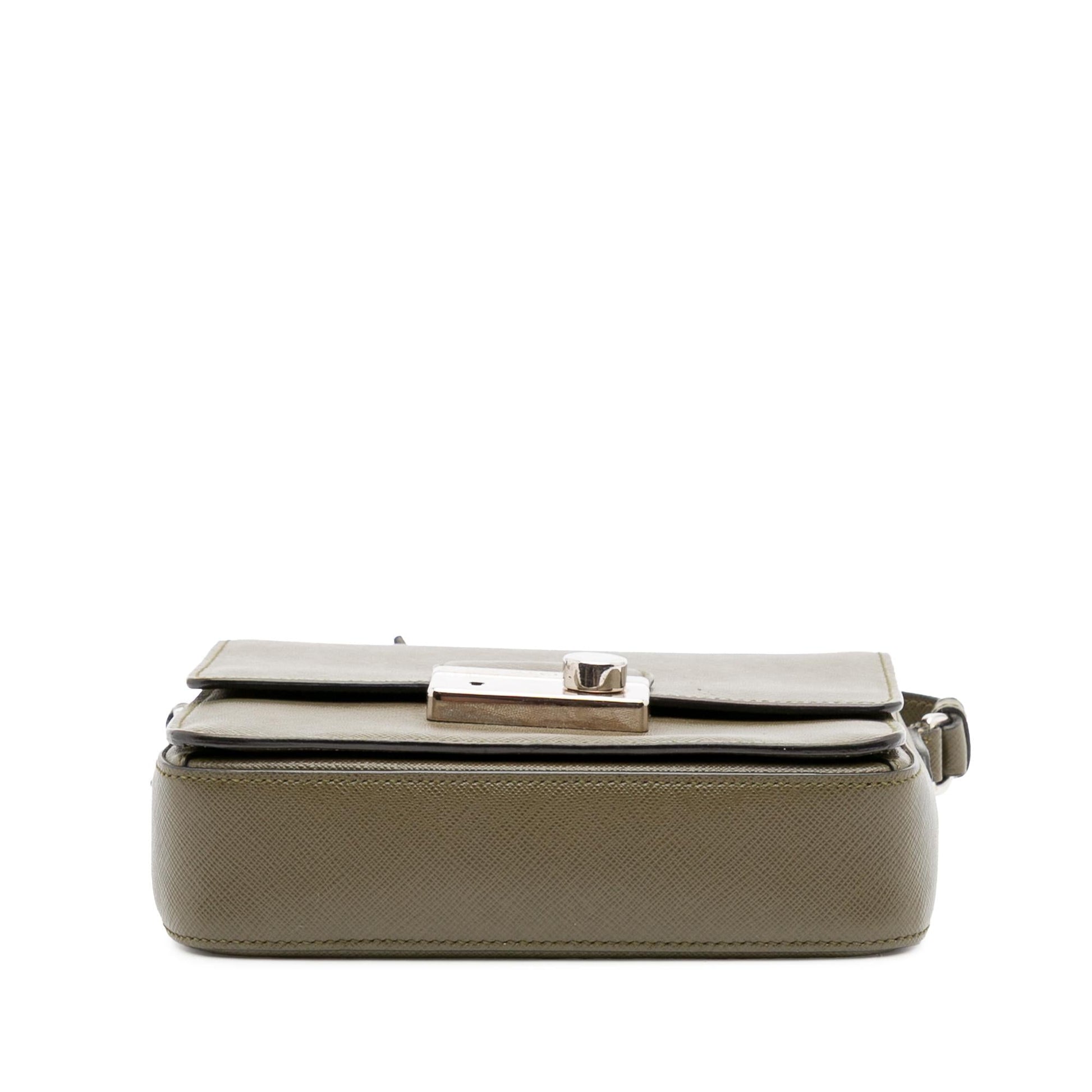 Prada Lux Sound Satchel Saffiano Small Satchel Bag