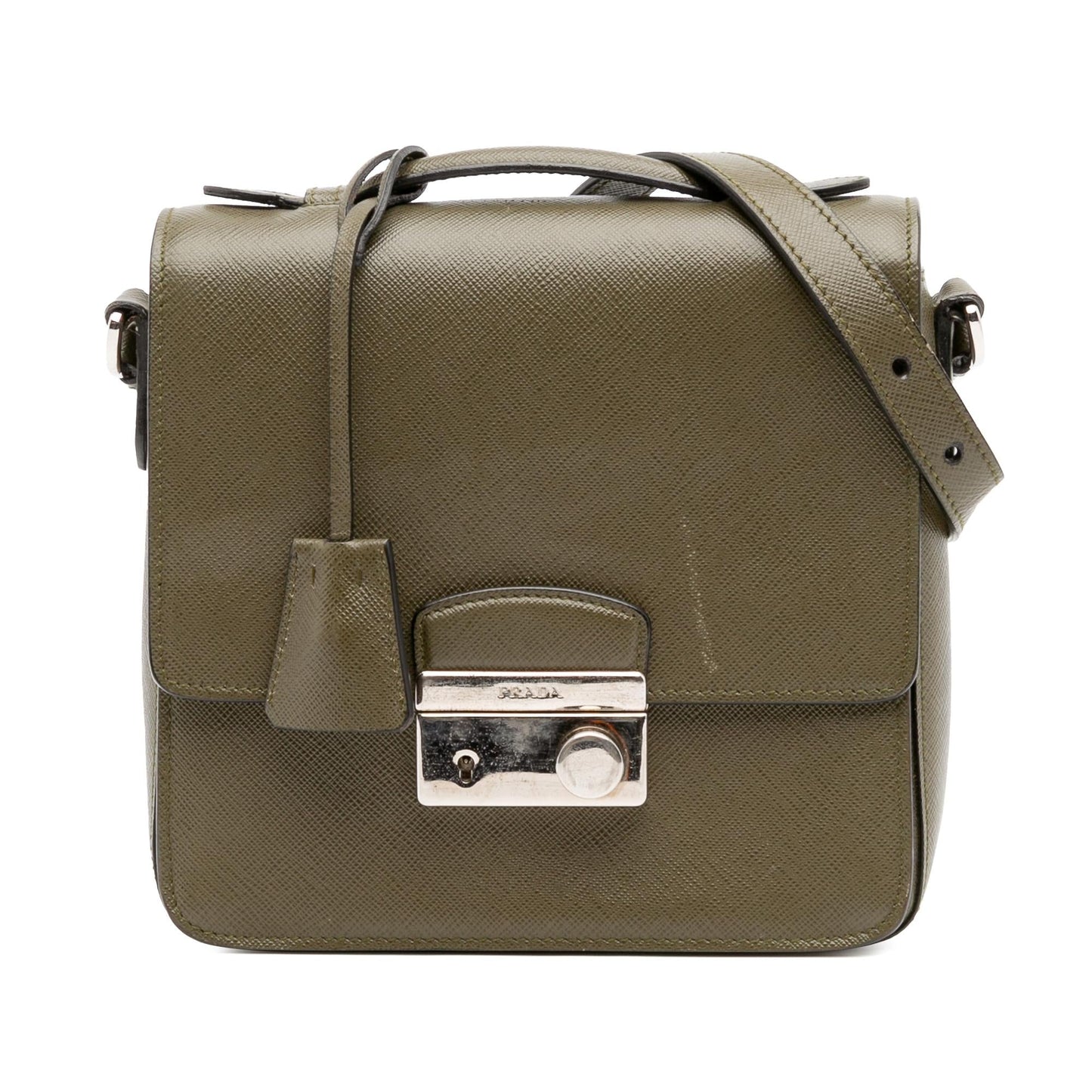 Prada Lux Sound Satchel Saffiano Small Satchel Bag