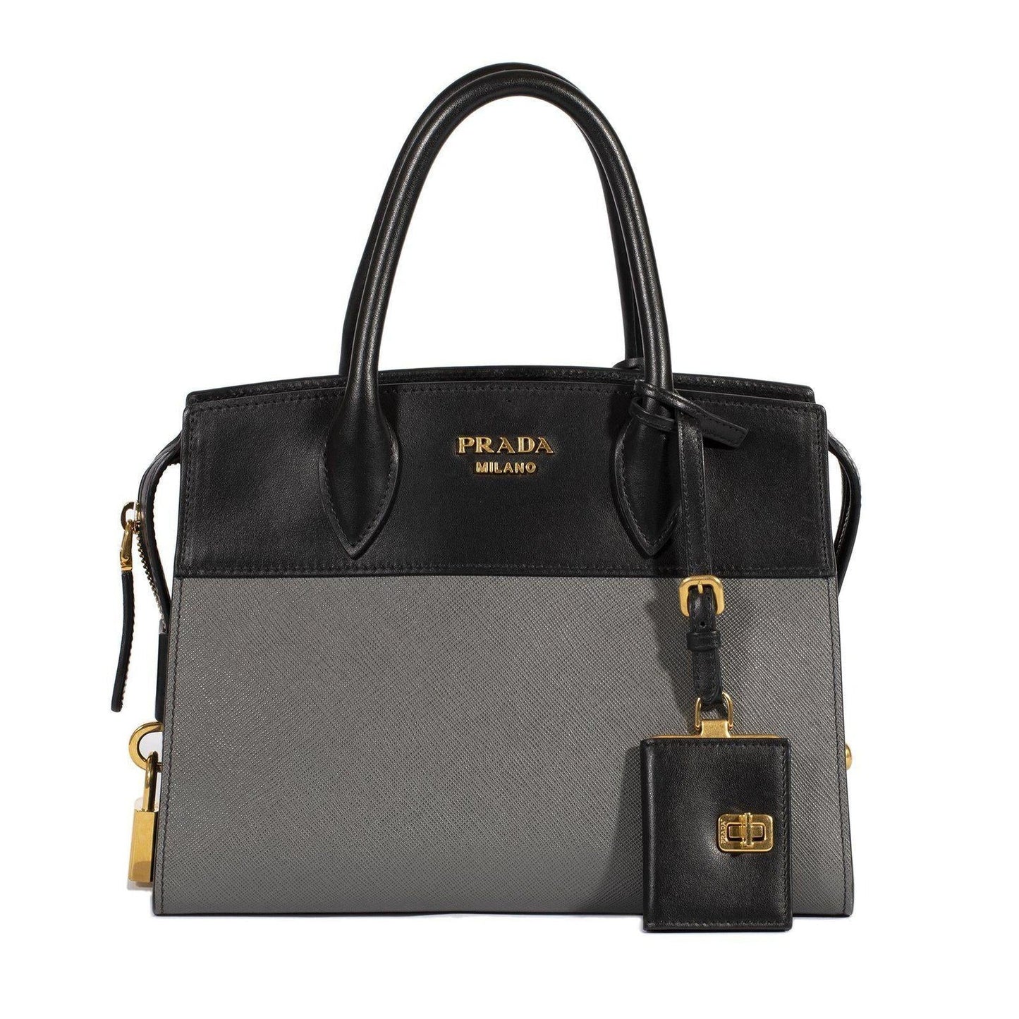 Prada Saffiano And City Calf Esplanade Bag Small Travel Bag