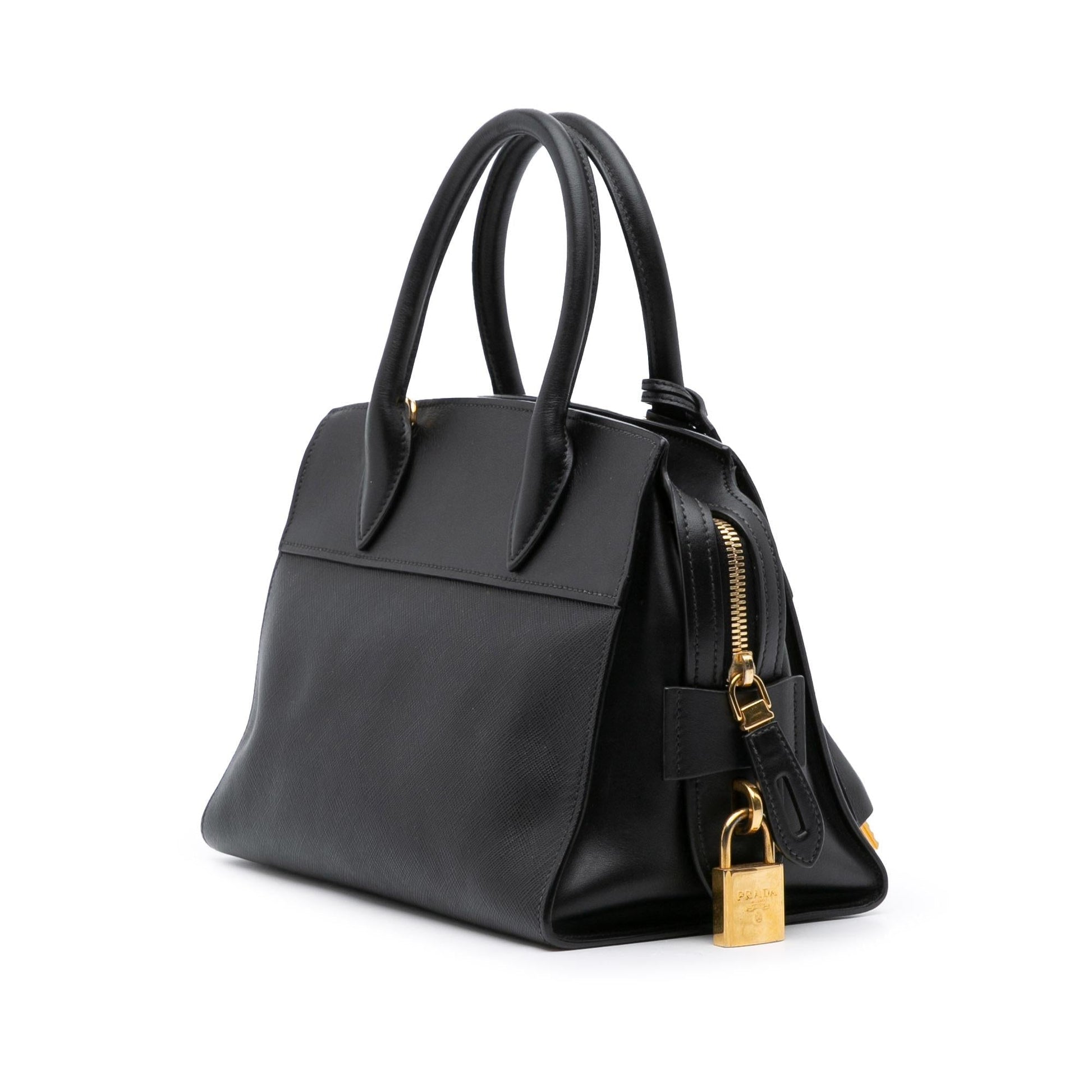 Prada And City Calf Esplanade Satchel Saffiano Small Satchel Bag