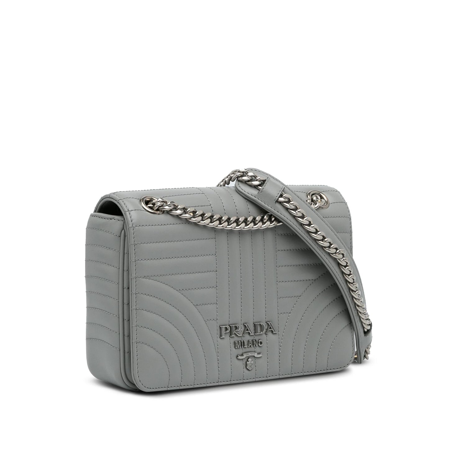 Prada Soft Calf Impunture Diagramme Bag Shg Small Crossbody Bag