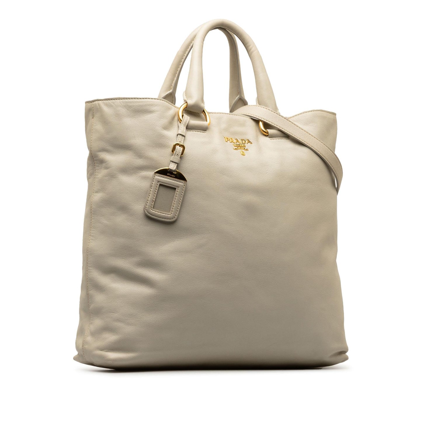 Prada Soft Calf Convertible Shopper Tote Shg Thmpya Tote Bag