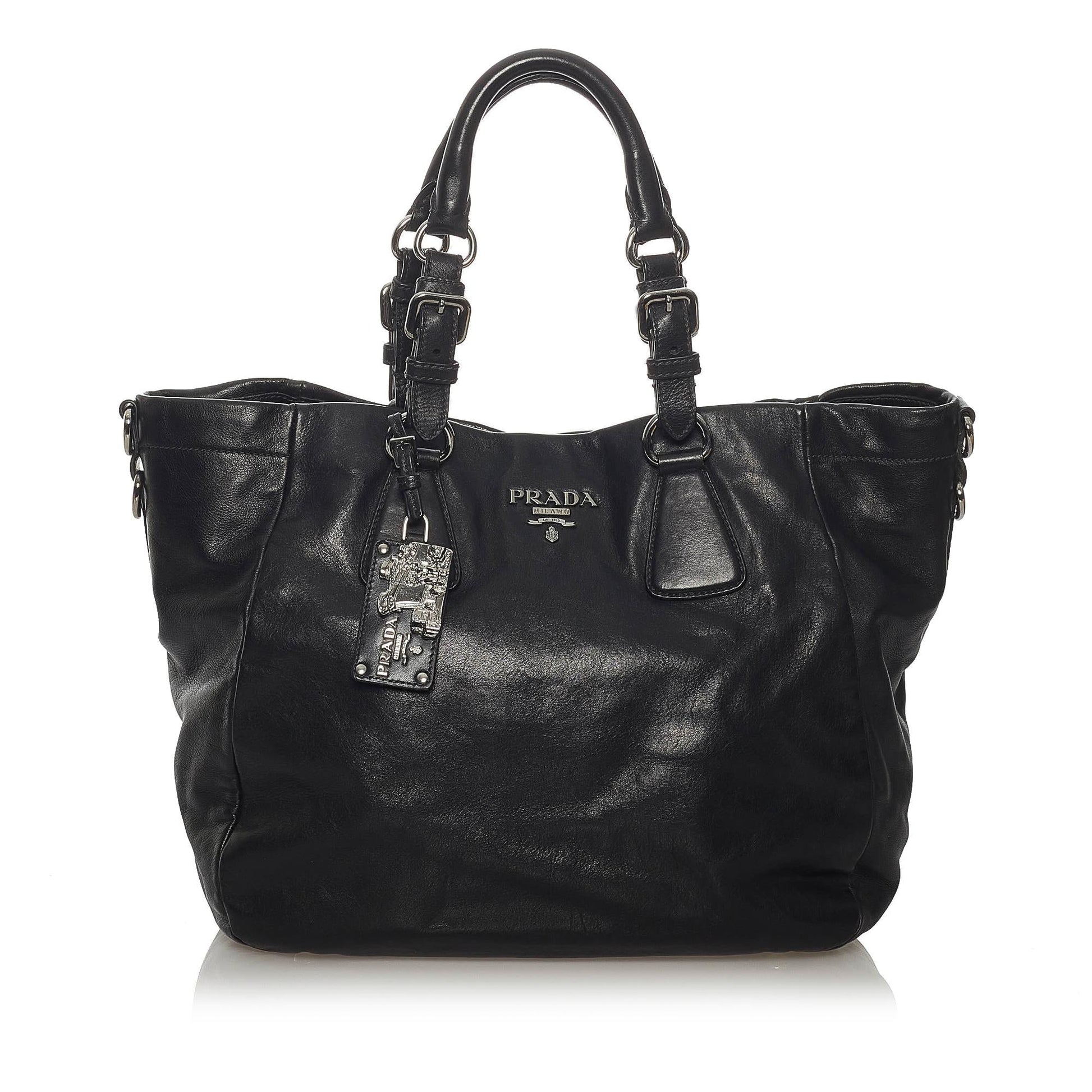 Prada Soft Calf Satchel Shg Leather Calf Leather Satchel Bag