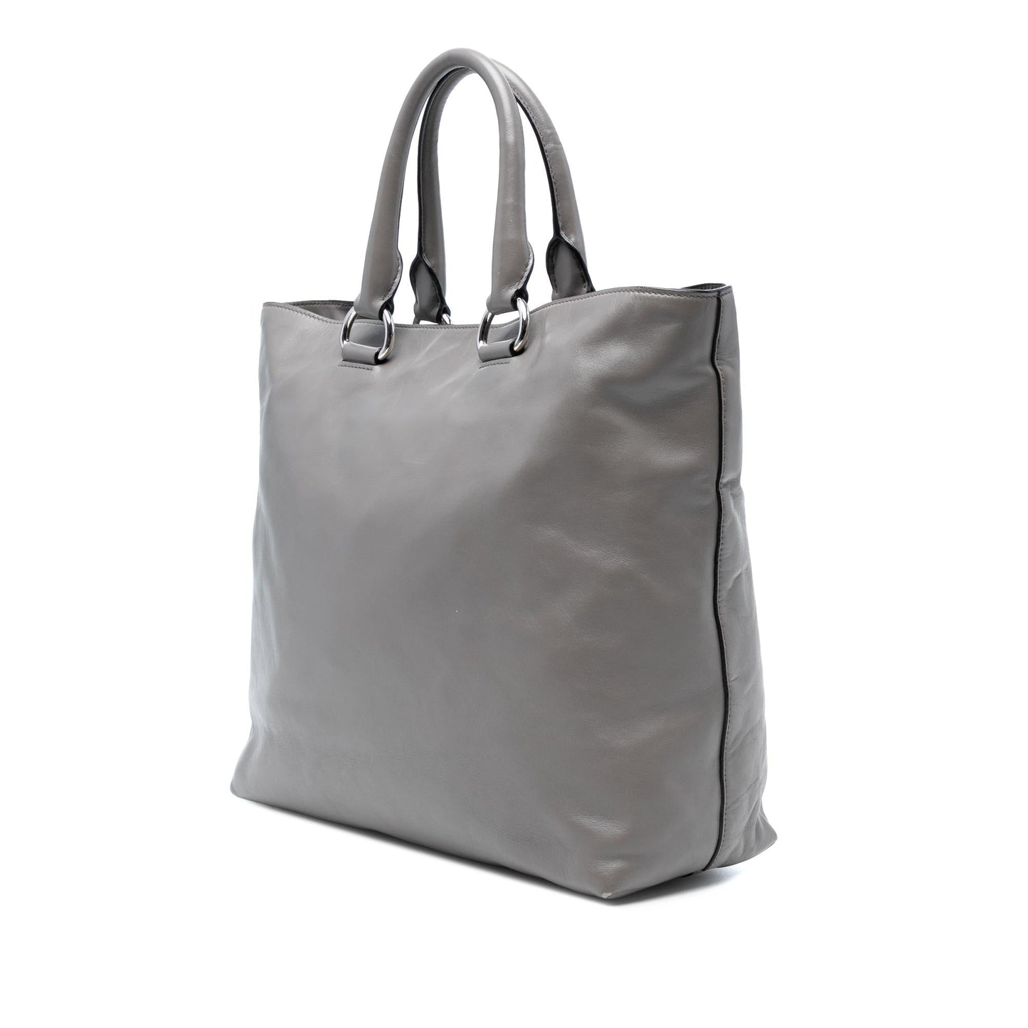 Prada Soft Calf Open Convertible Tote Tote Bag