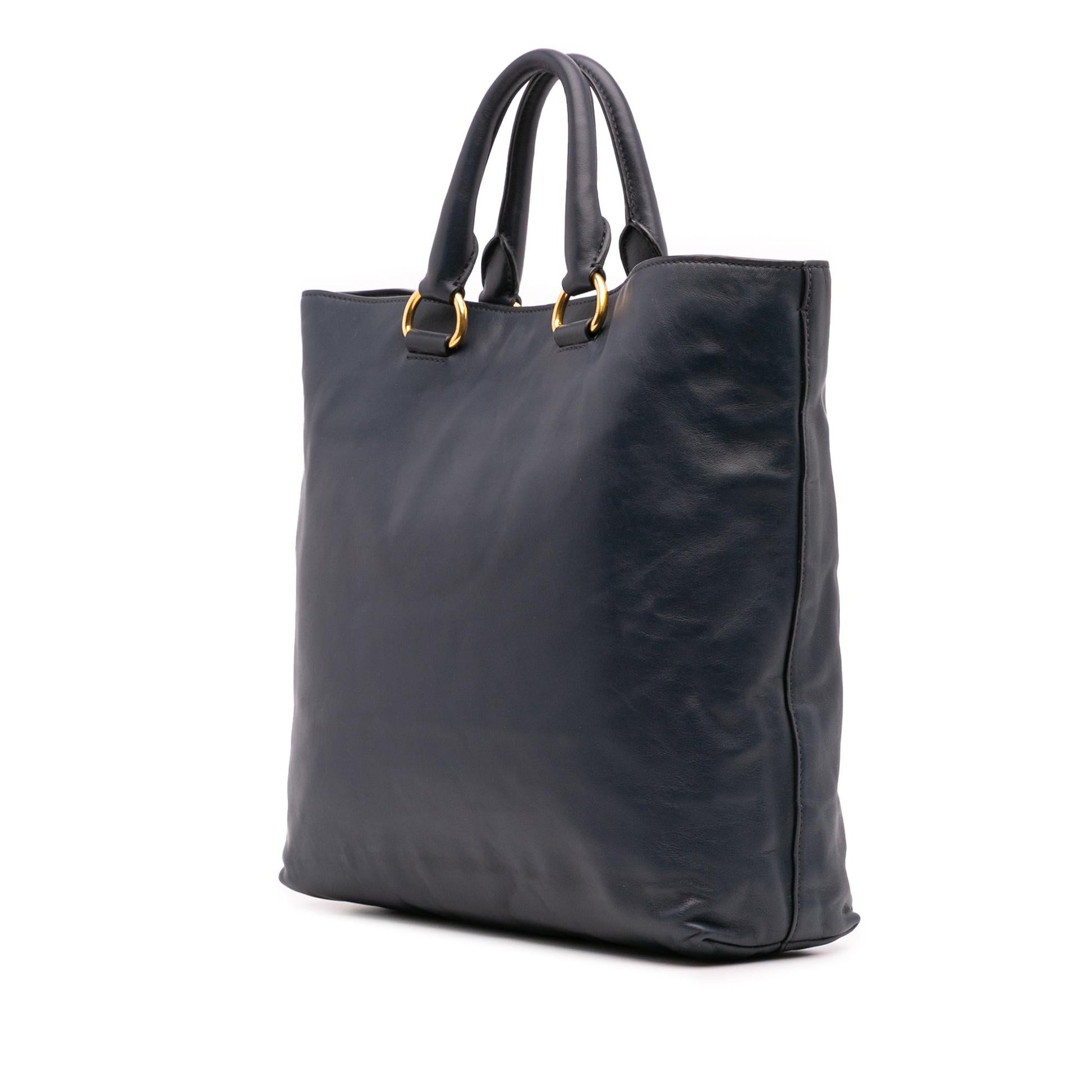 Prada Soft Calf Open Convertible Tote Tote Bag Convertible Tote 1