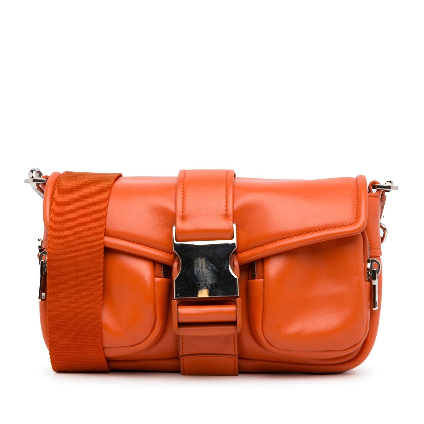 Prada Soft Calf Pocket Crossbody Shg Xs6Bhl Crossbody Bag