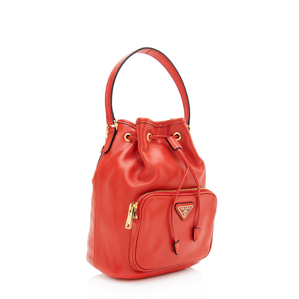Prada Soft Calf Bag Shf Leather Saffiano Mini Crossbody Bag