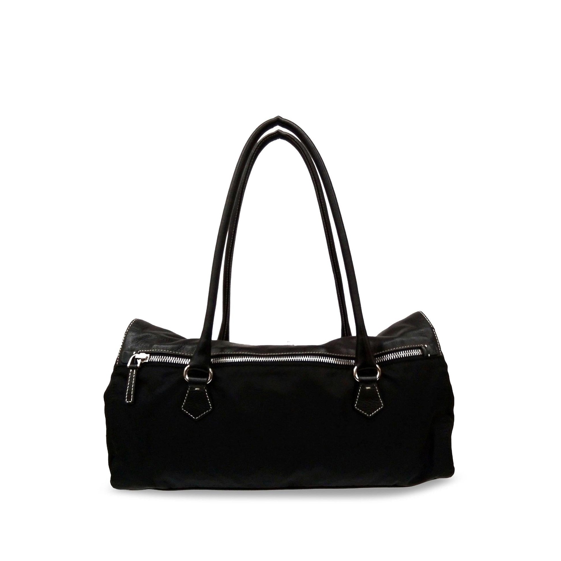 Prada Soft Calf And Tessuto Easy Shoulder Bag Shg