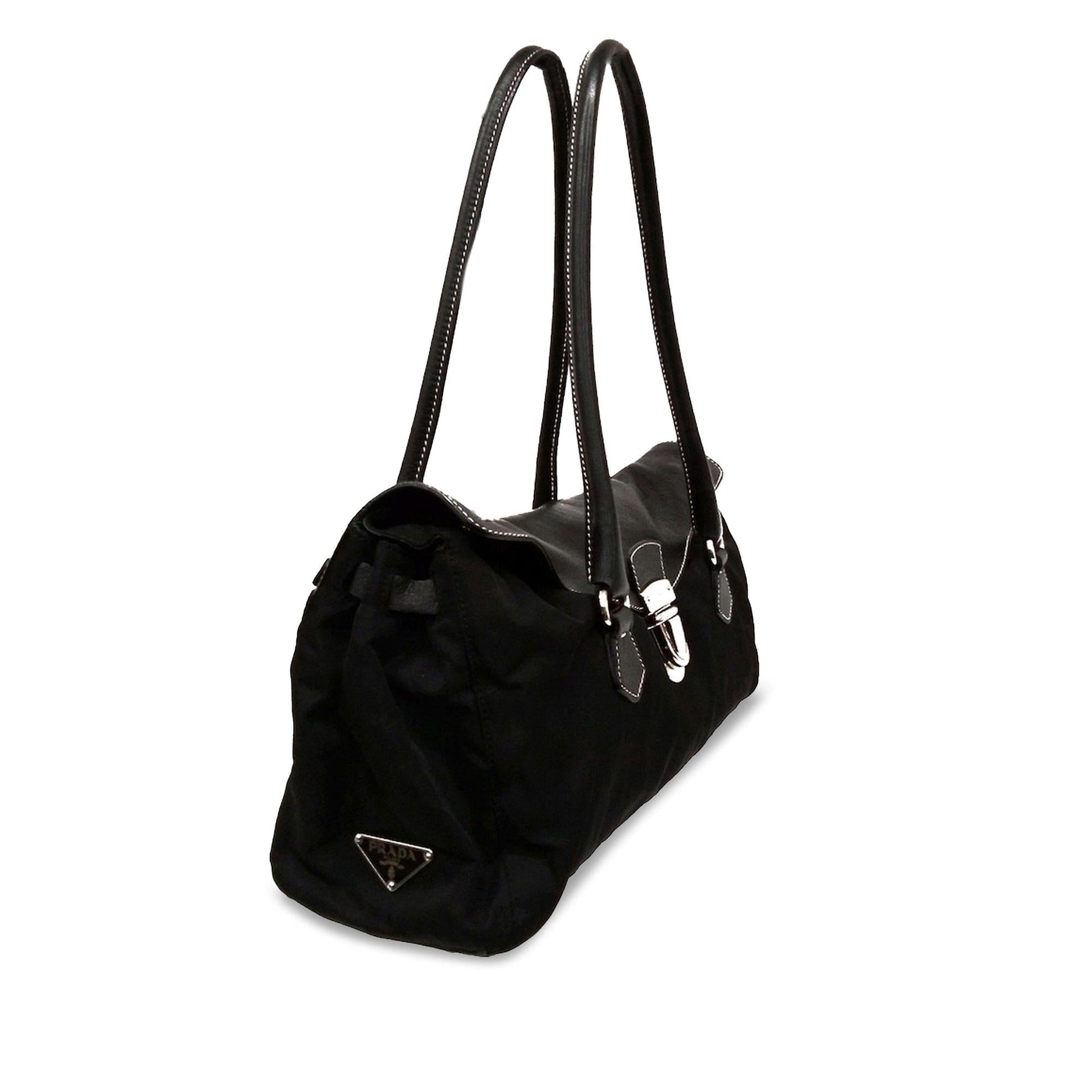 Prada Soft Calf And Tessuto Easy Shoulder Bag Shg