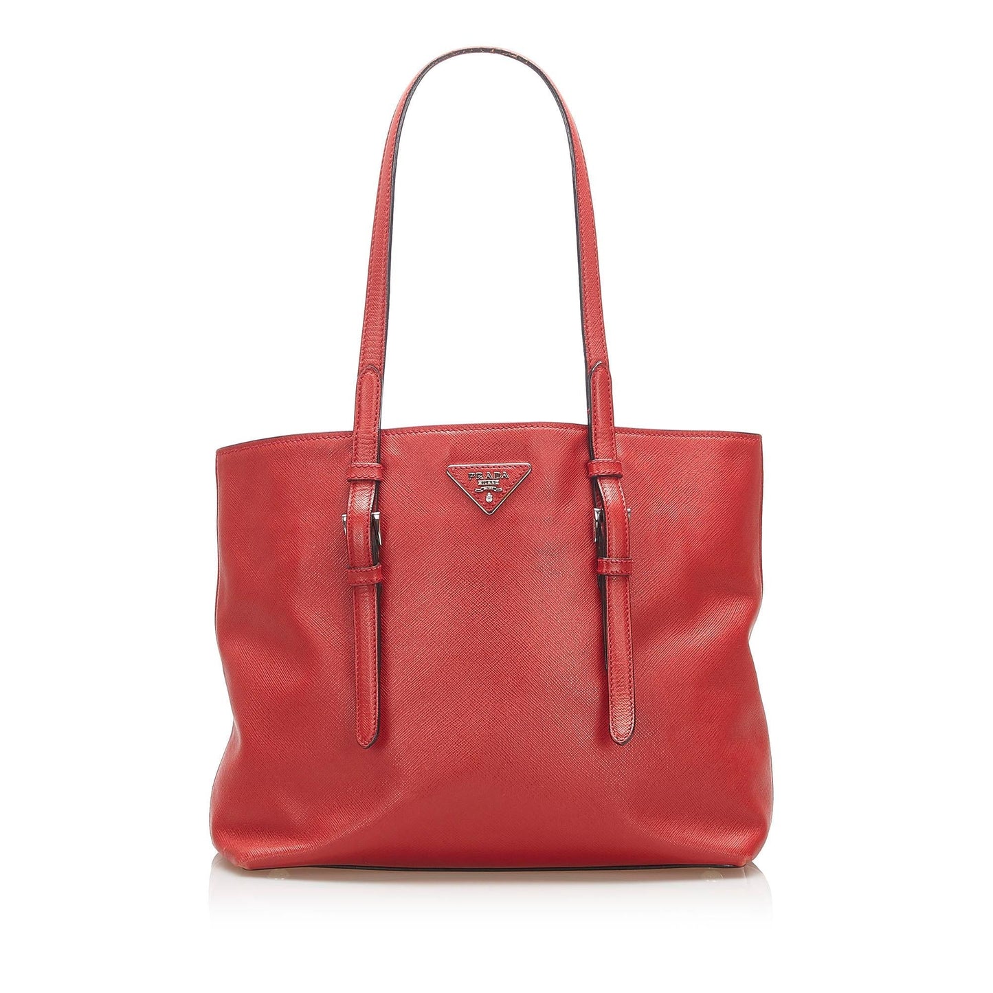 Prada Soft Tote Bag Shg Leather Saffiano