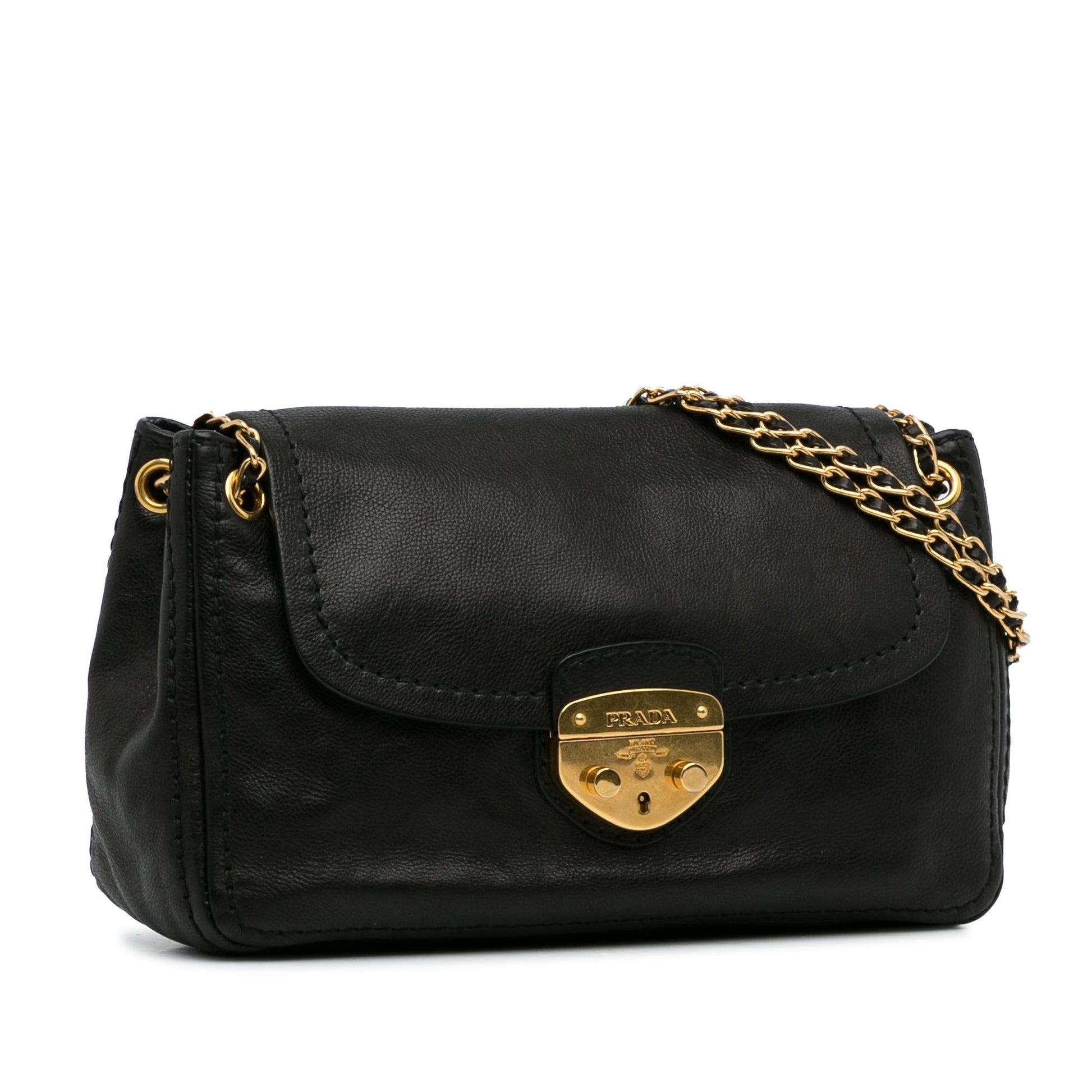 Prada Sound Lock Crossbody Bag Shg Xuc3Wp