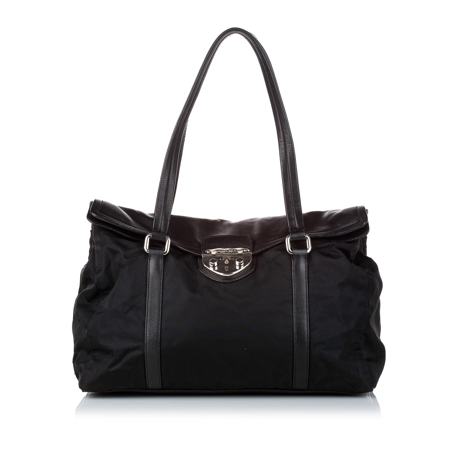 Prada Sound Lock Tessuto Tote Bag Shg