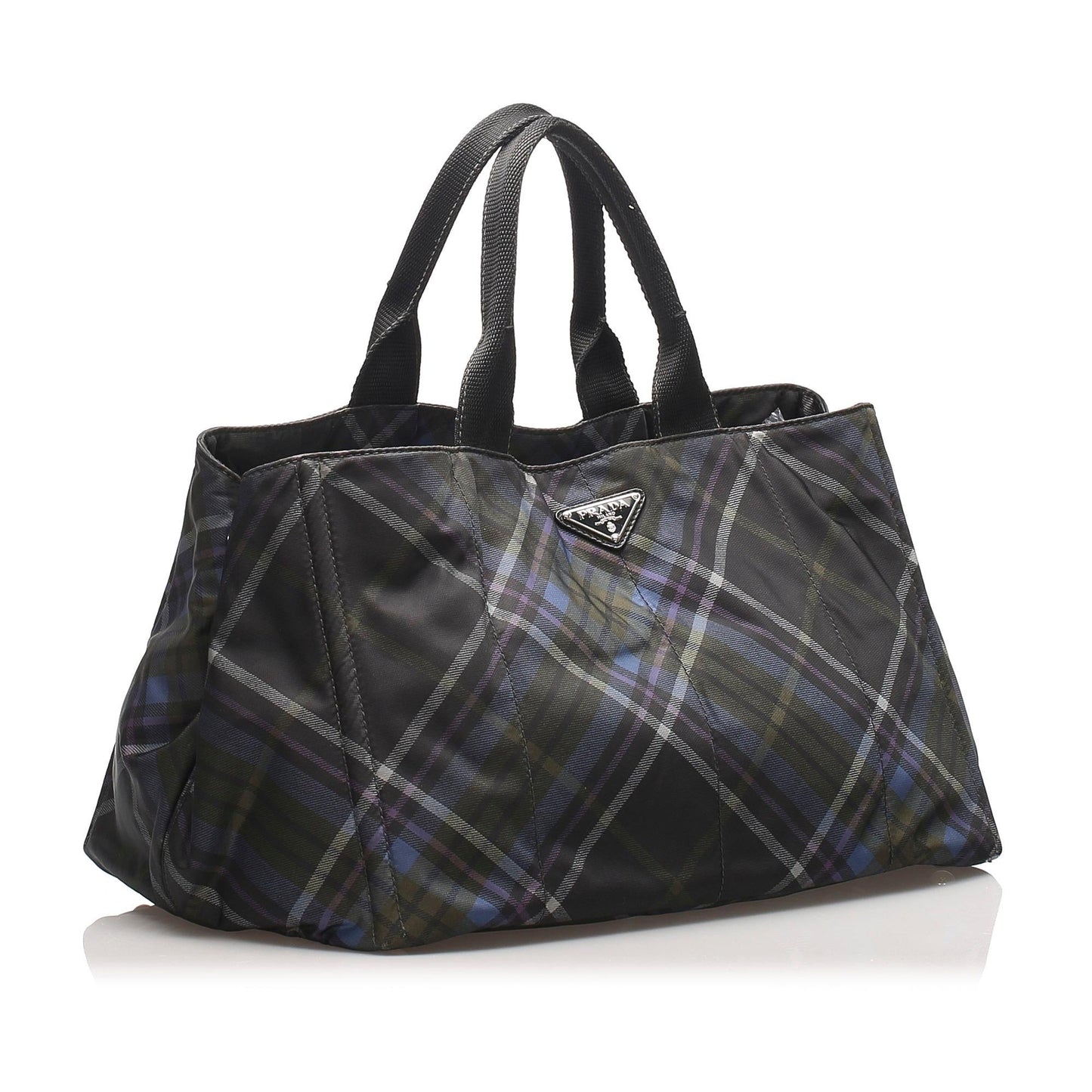 Prada Stampato Handbag Shg Satchel Bag