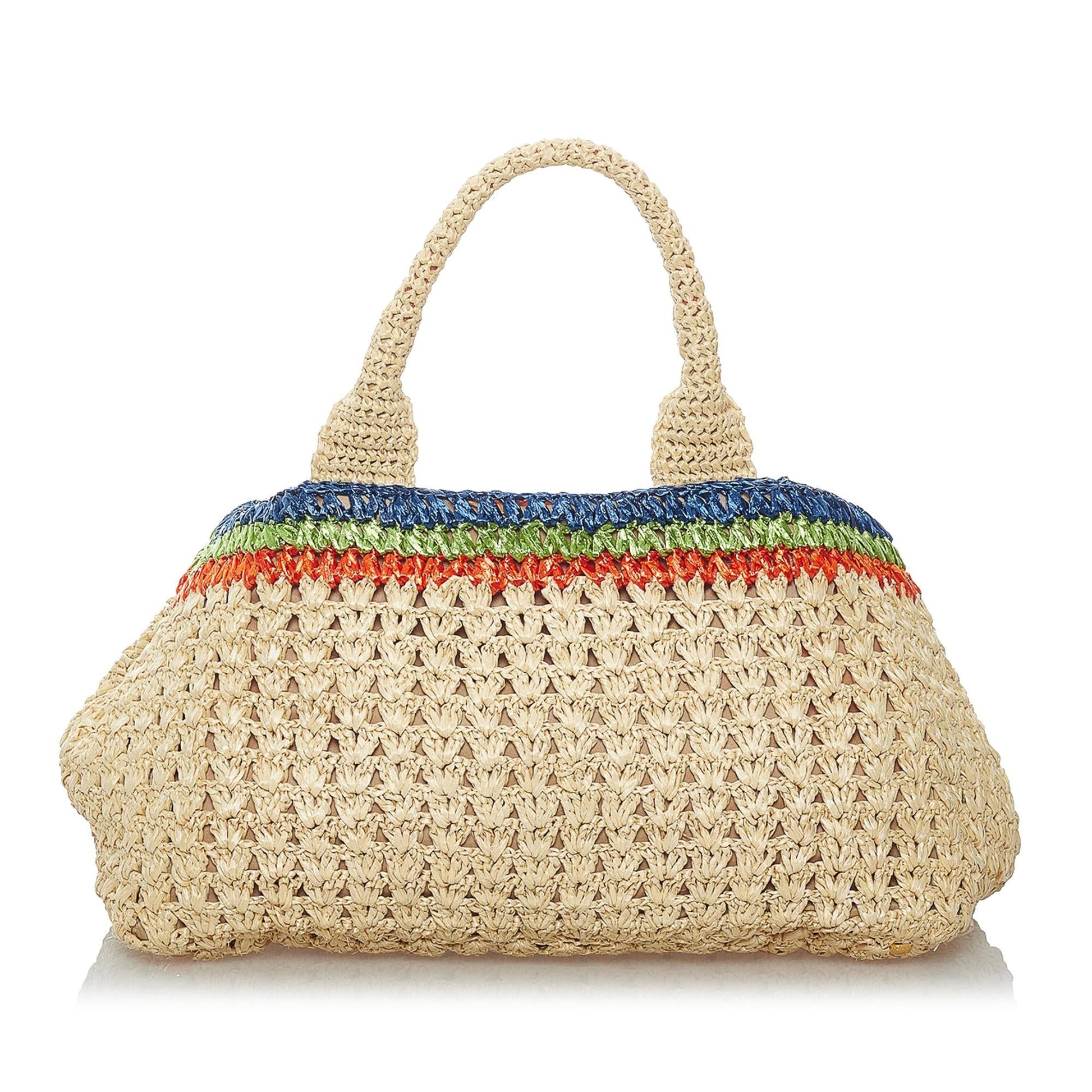 Prada Straw Tote Shg Tote Bag