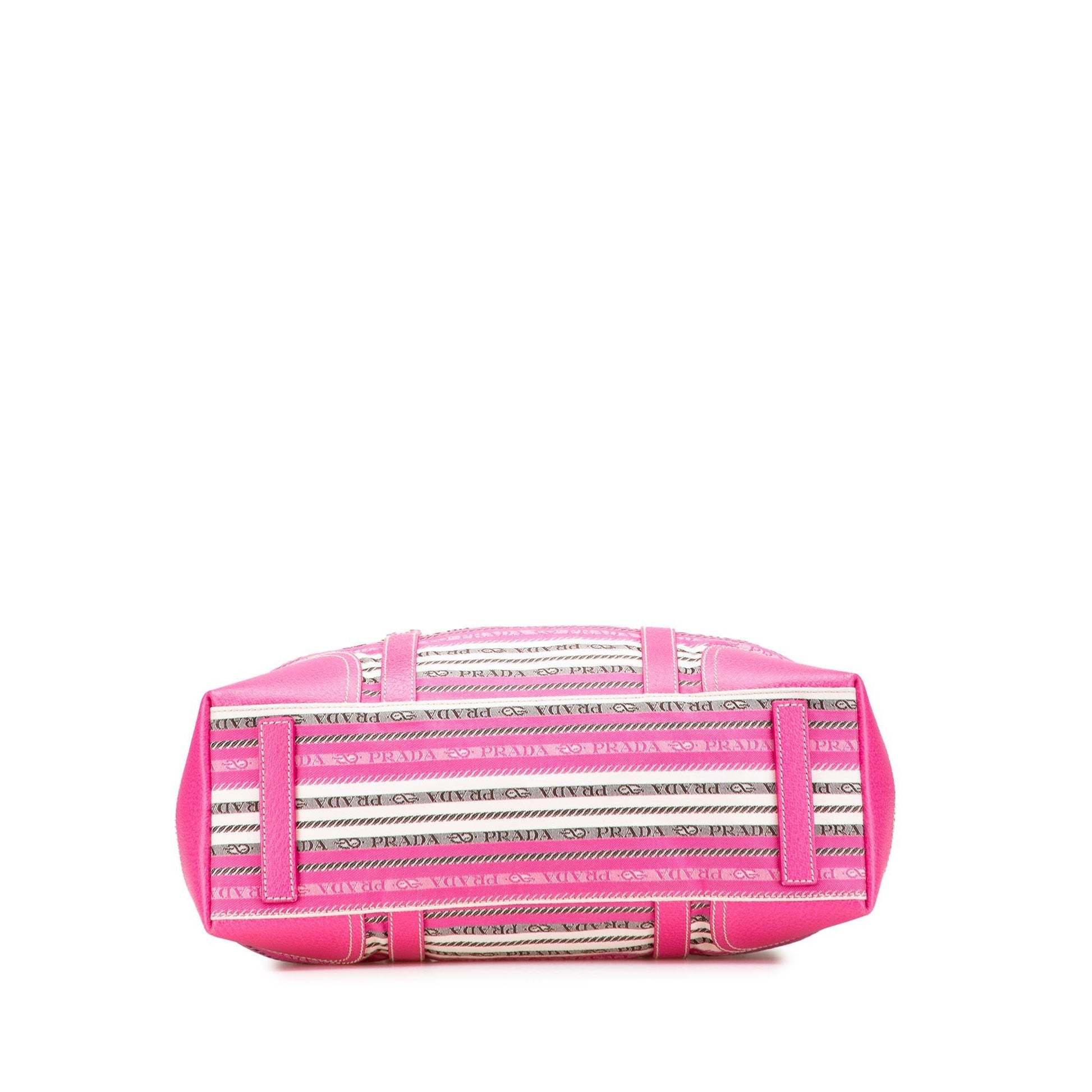 Prada Striped Jacquard Tote Tote Bag