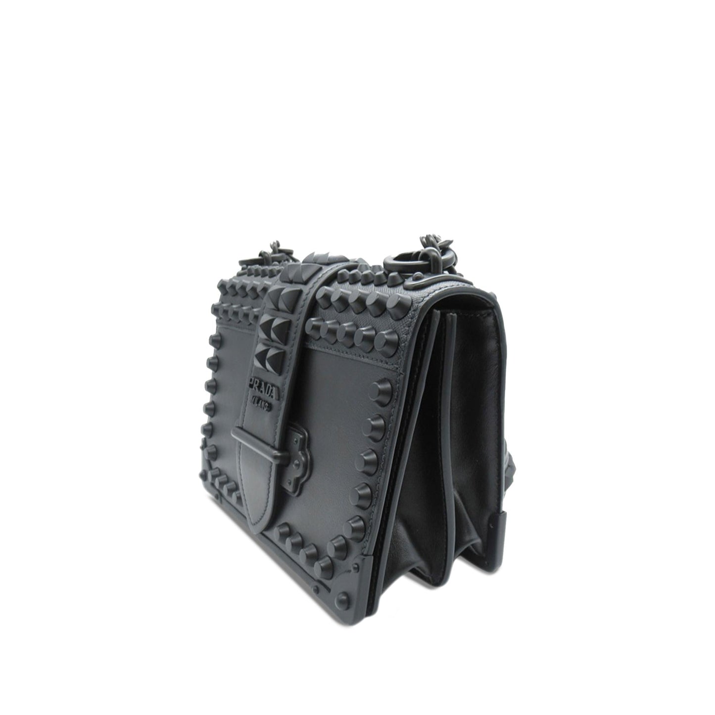 Prada Studded Cahier Crossbody Bag Shg Edckom