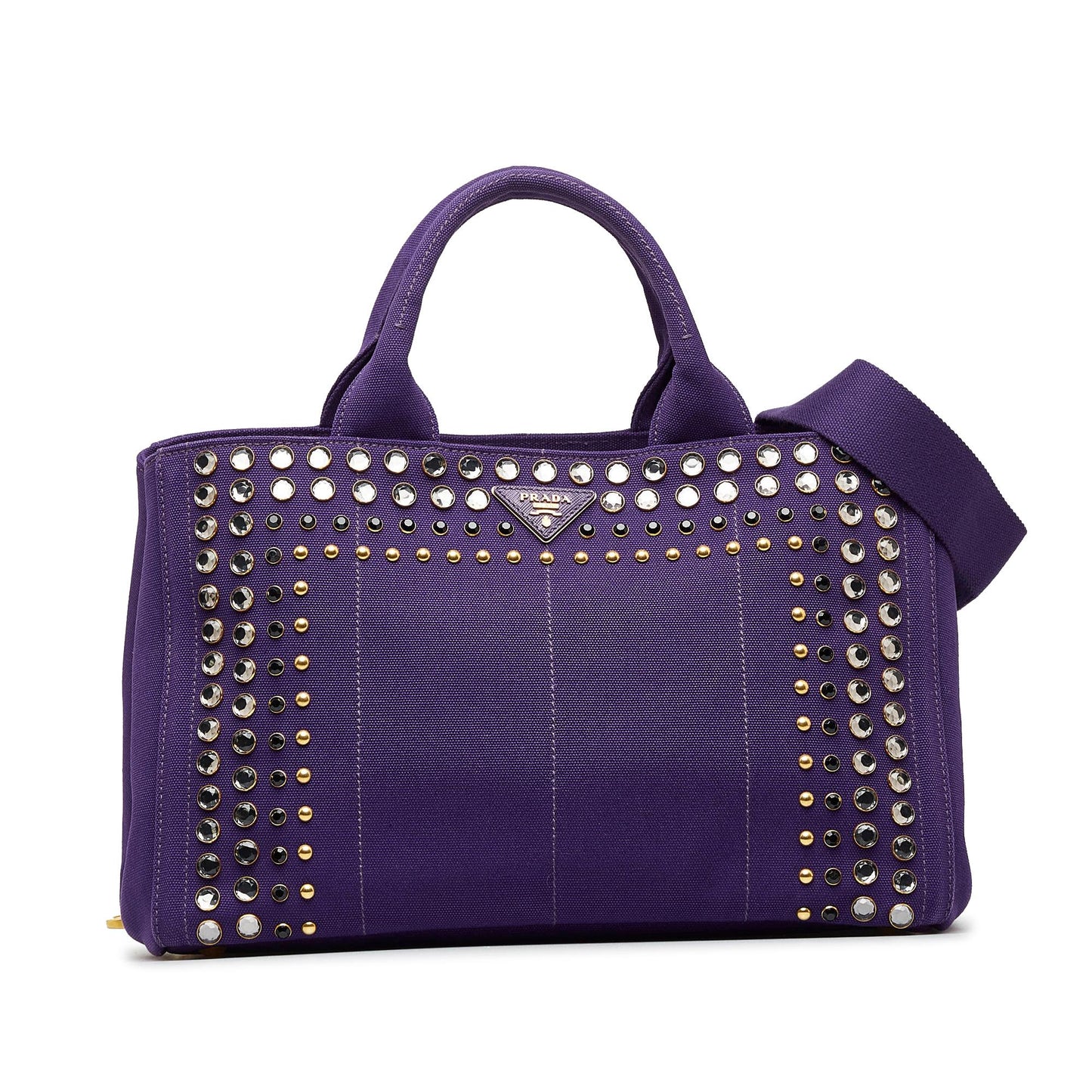 Prada Studded Canapa Satchel Shg Iezm8F Satchel Bag