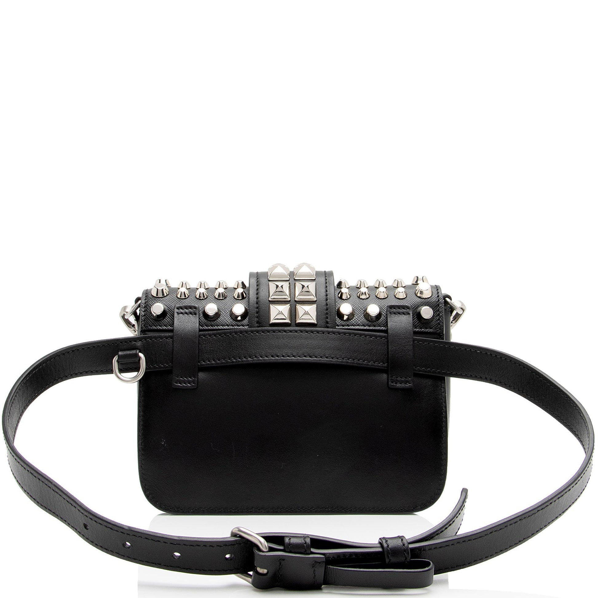 Prada Studded Cahier Belt Bag Shf Tsxdig Saffiano