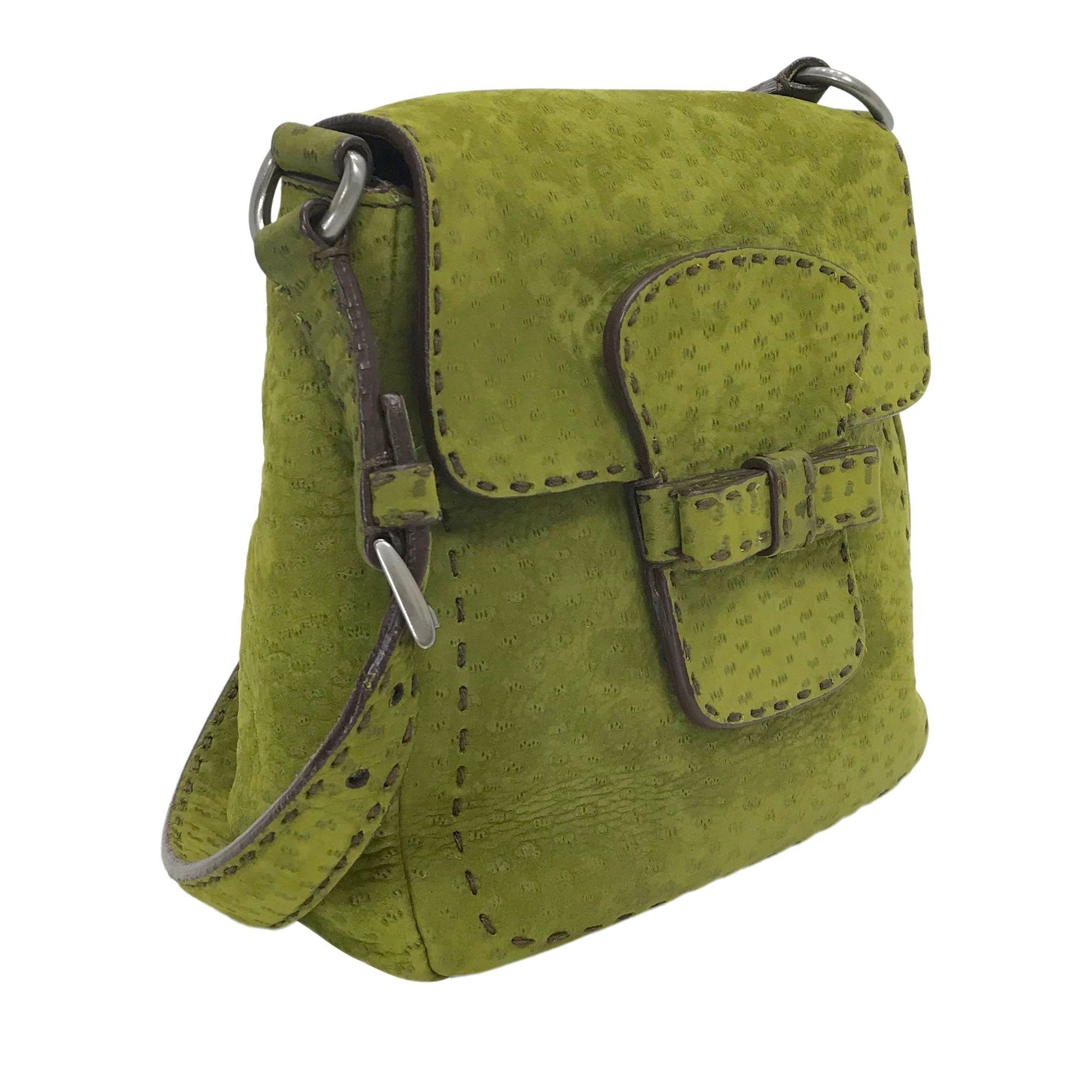 Prada Saddle Shoulder Bag Suede