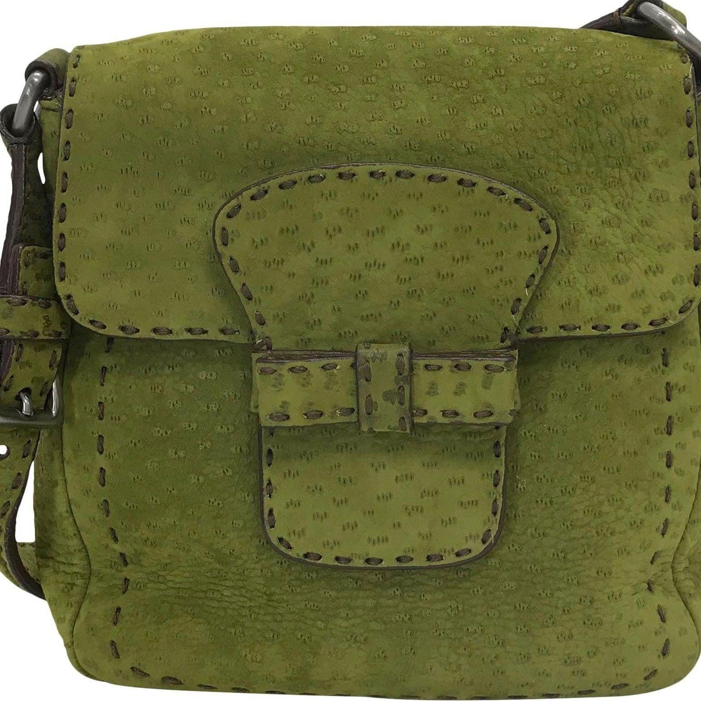 Prada Saddle Shoulder Bag Suede