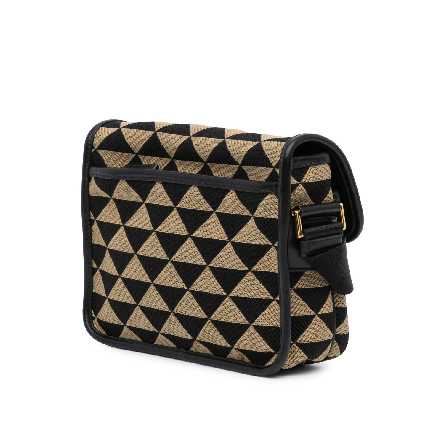 Prada Symbole Double Buckle Messenger Bag Shg Crossbody Bag