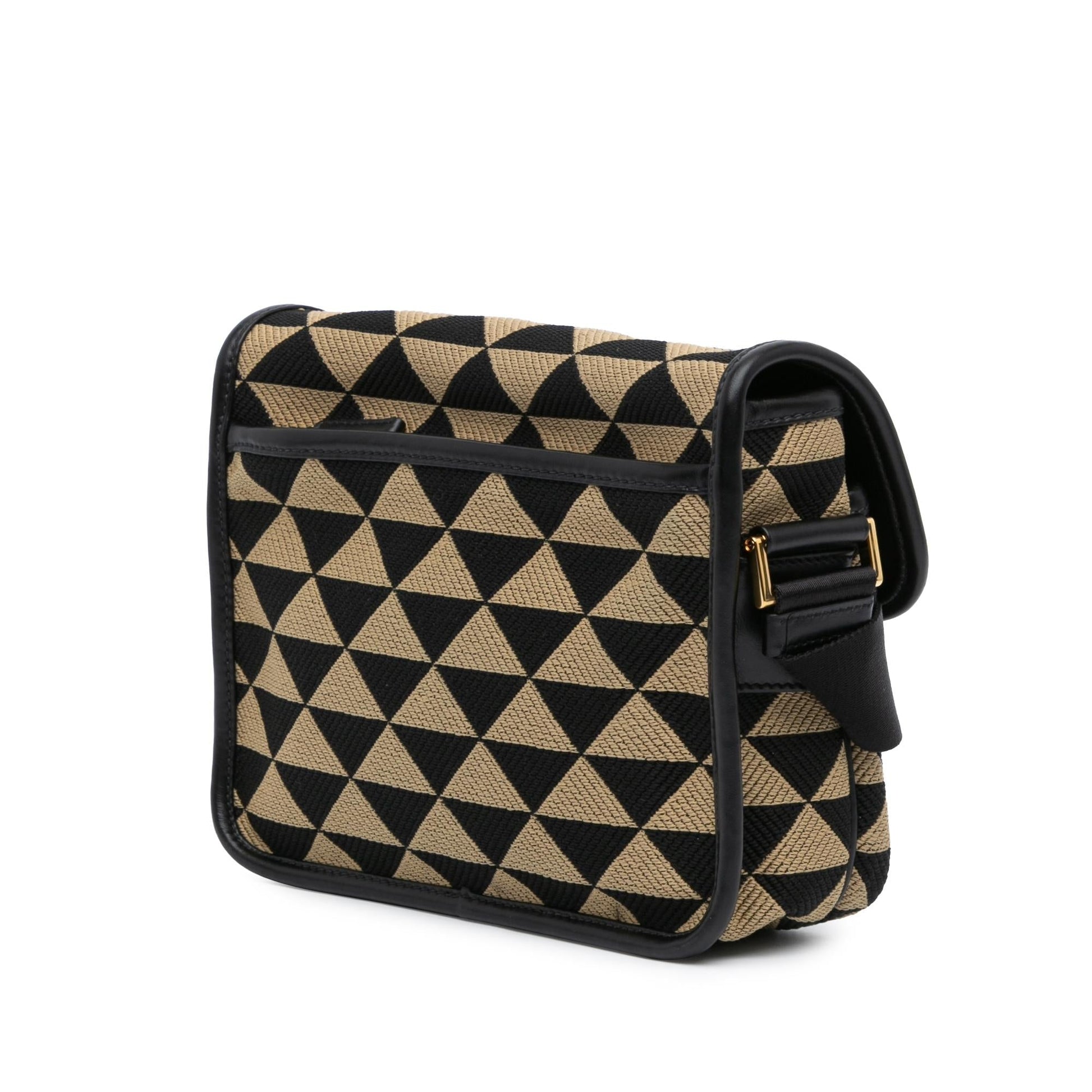 Prada Symbole Double Buckle Messenger Bag Shg Crossbody Bag