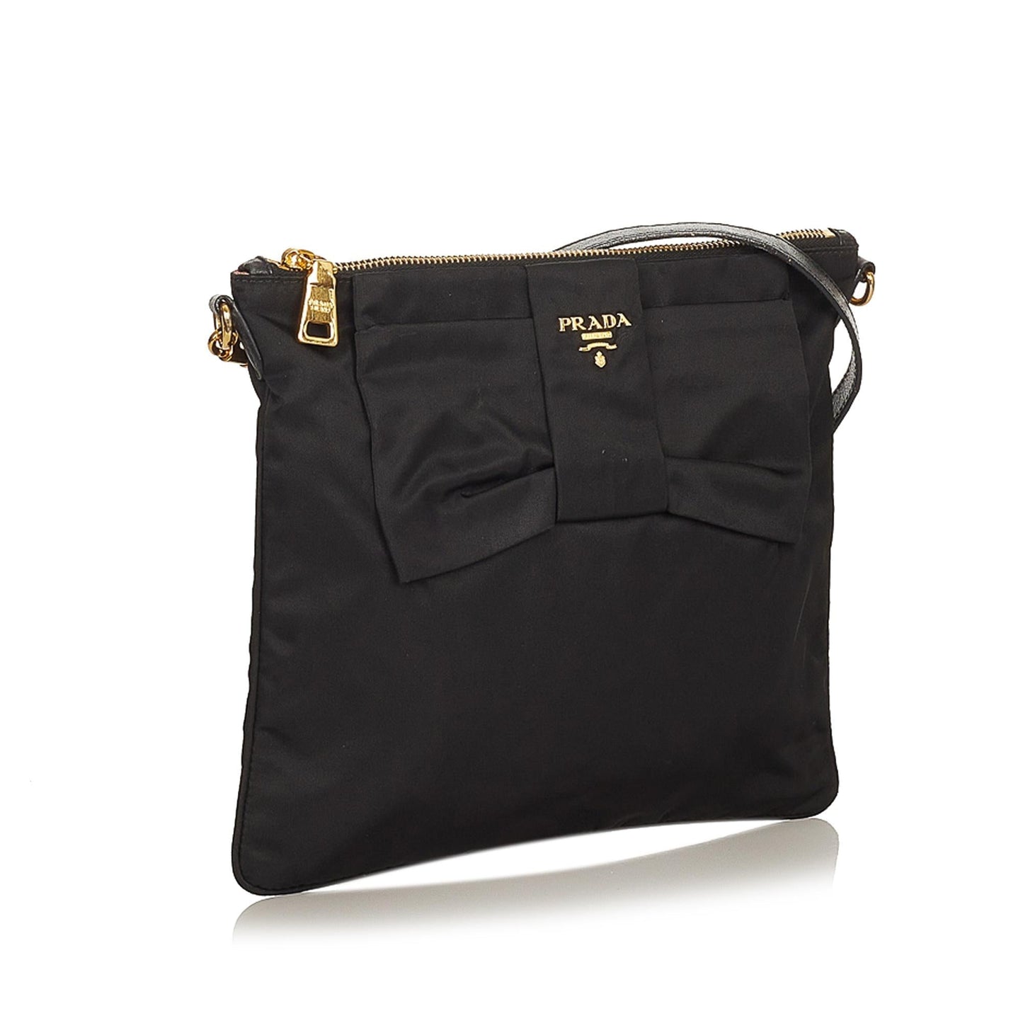 Prada Tessuto Bow Crossbody Bag Shg