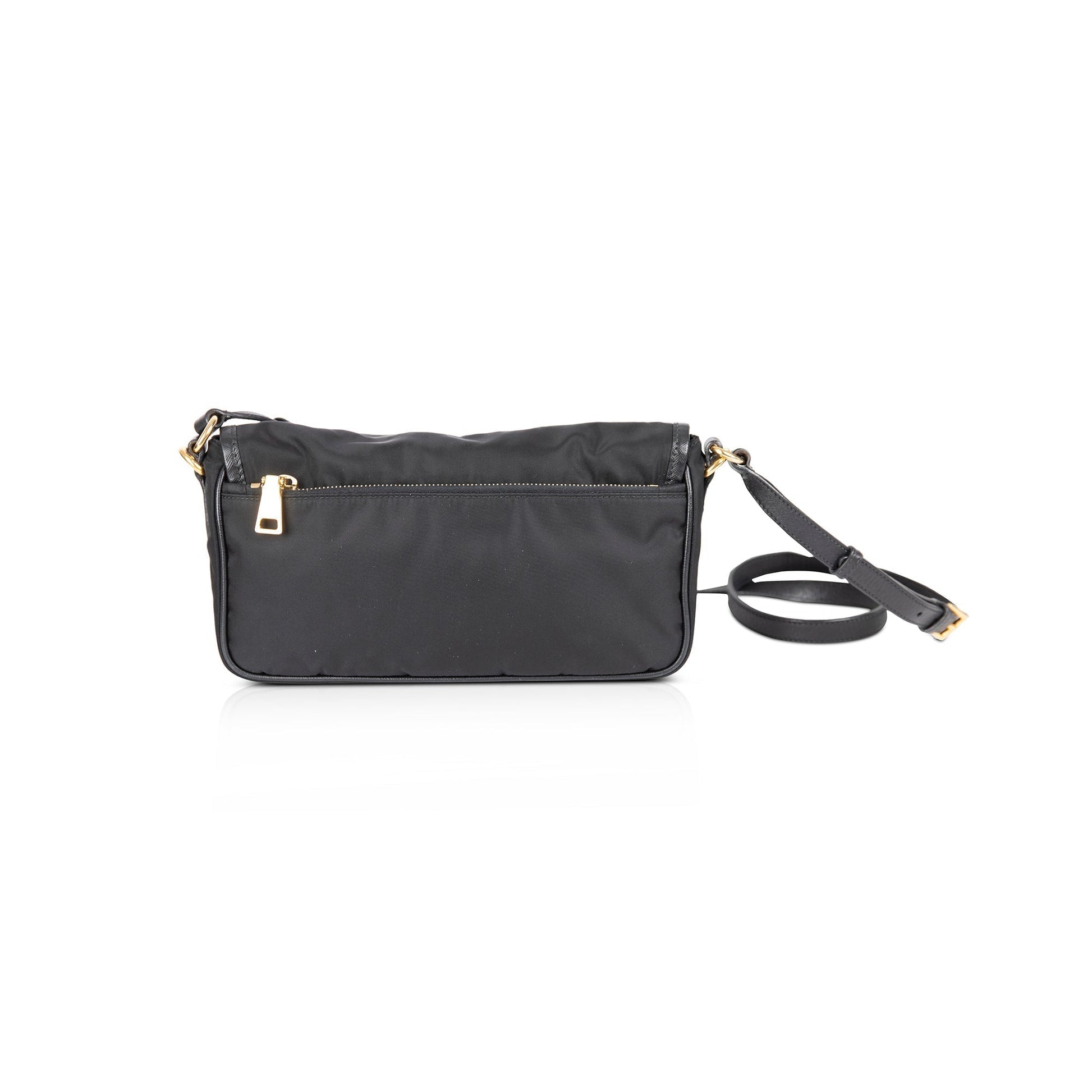 Prada Tessuto Buckle Crossbody Bag