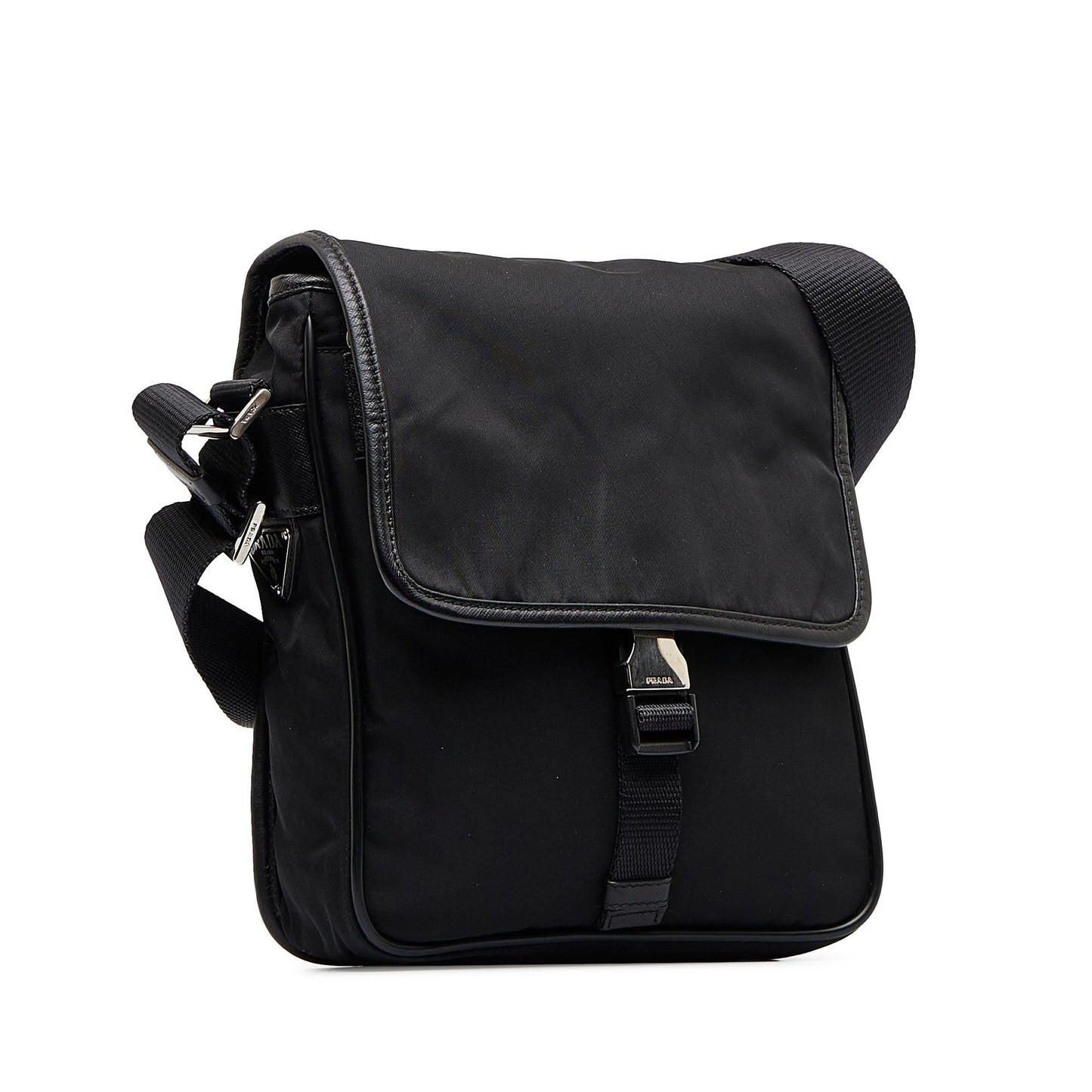 Prada Tessuto Buckle Messenger Bag Shg Omv90P Crossbody Bag